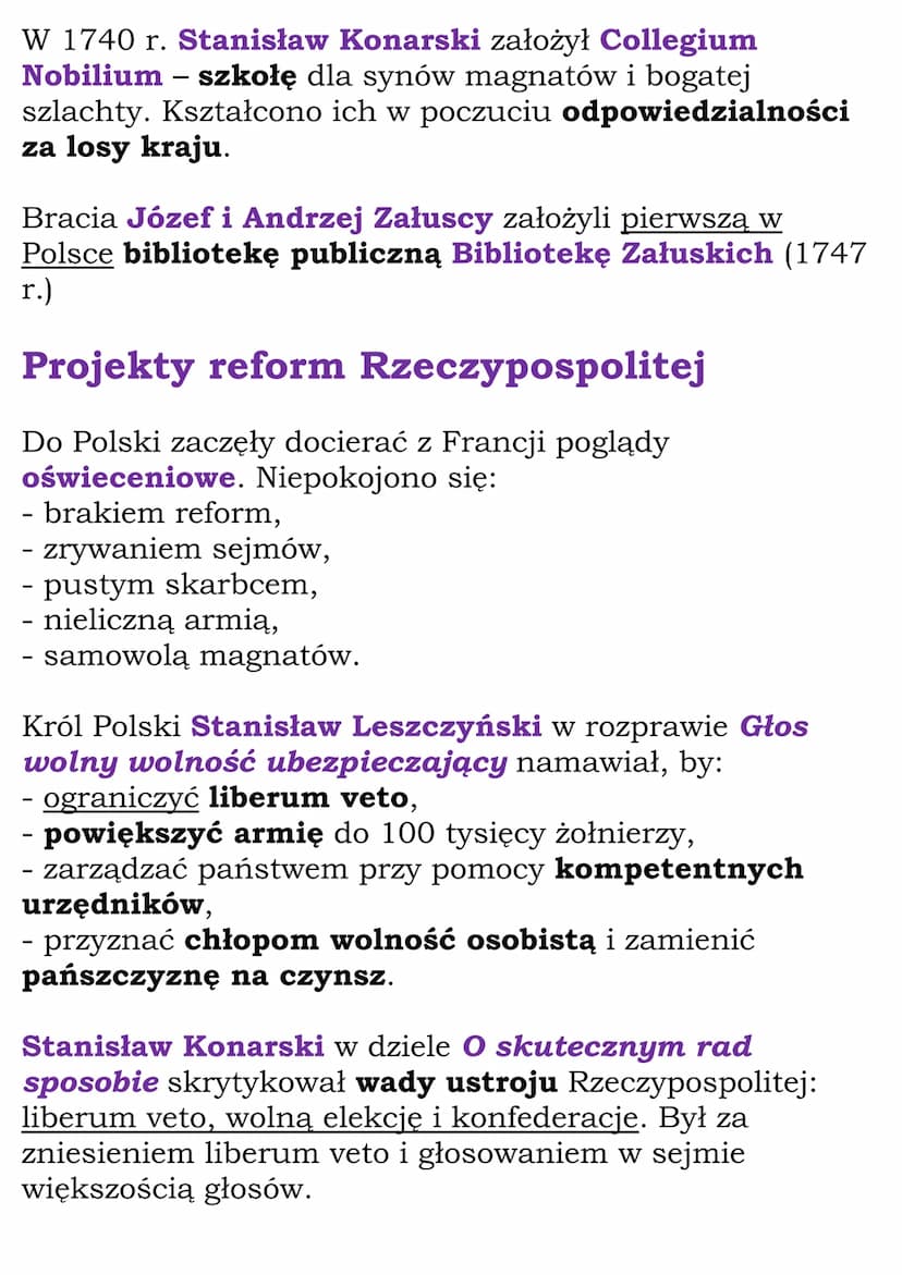 Upadek Rzeczpospolitej
Cały dział
1.Rzeczpospolita pod rządami
Wettinów
1697 r. - koronacja Augusta Il Mocnego
1717 r. - sejm niemy
1734 r. 