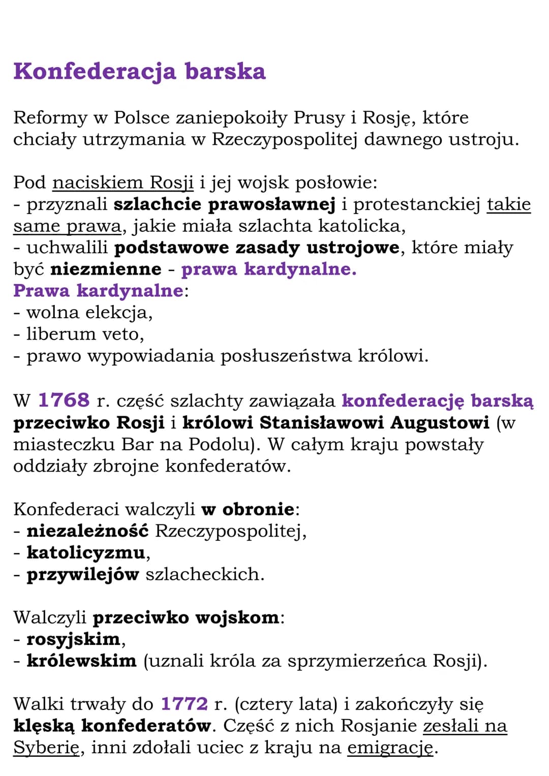 Upadek Rzeczpospolitej
Cały dział
1.Rzeczpospolita pod rządami
Wettinów
1697 r. - koronacja Augusta Il Mocnego
1717 r. - sejm niemy
1734 r. 