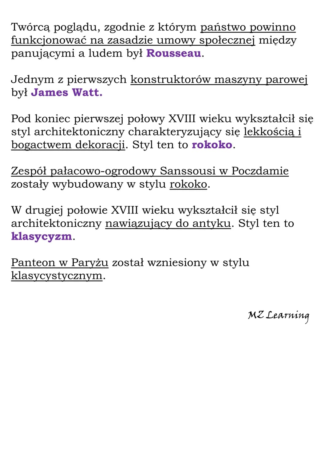 
<p>Idee oświeceniowe rozprzestrzeniły się w Europie w wieku XVIII. Kraje, które w XVIII wieku wywierały największy wpływ na kulturę w Europ