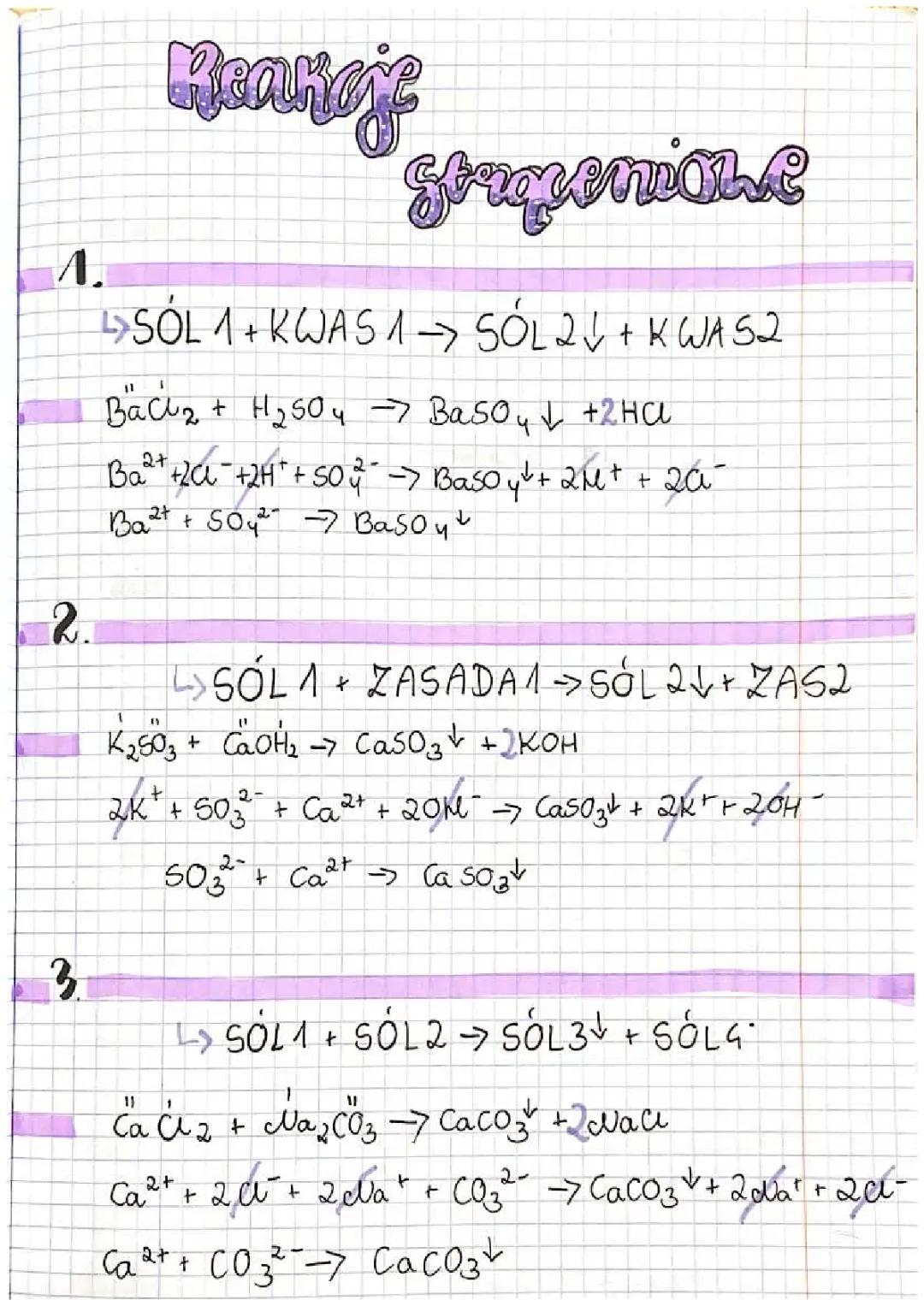 Reakcje strąceniowe w chemii | Klasa 8 – Przykłady i Wyjaśnienia