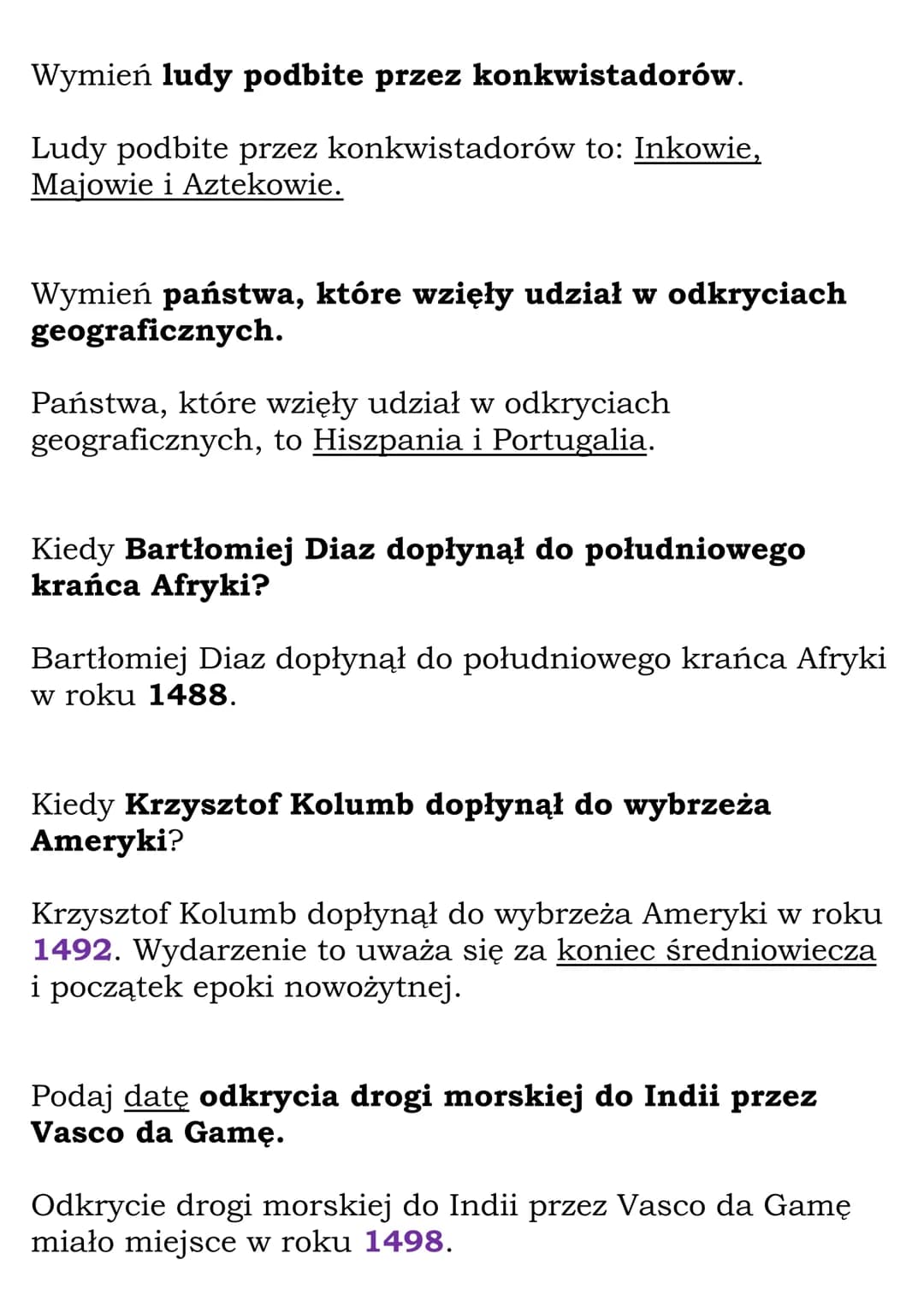 Odkrycie Nowego Świata
Fiszki
Wyjaśnij znaczenie pojęcia kompas.
Kompas to przyrząd wyposażony w igłę magnetyczną,
która wskazuje strony świ