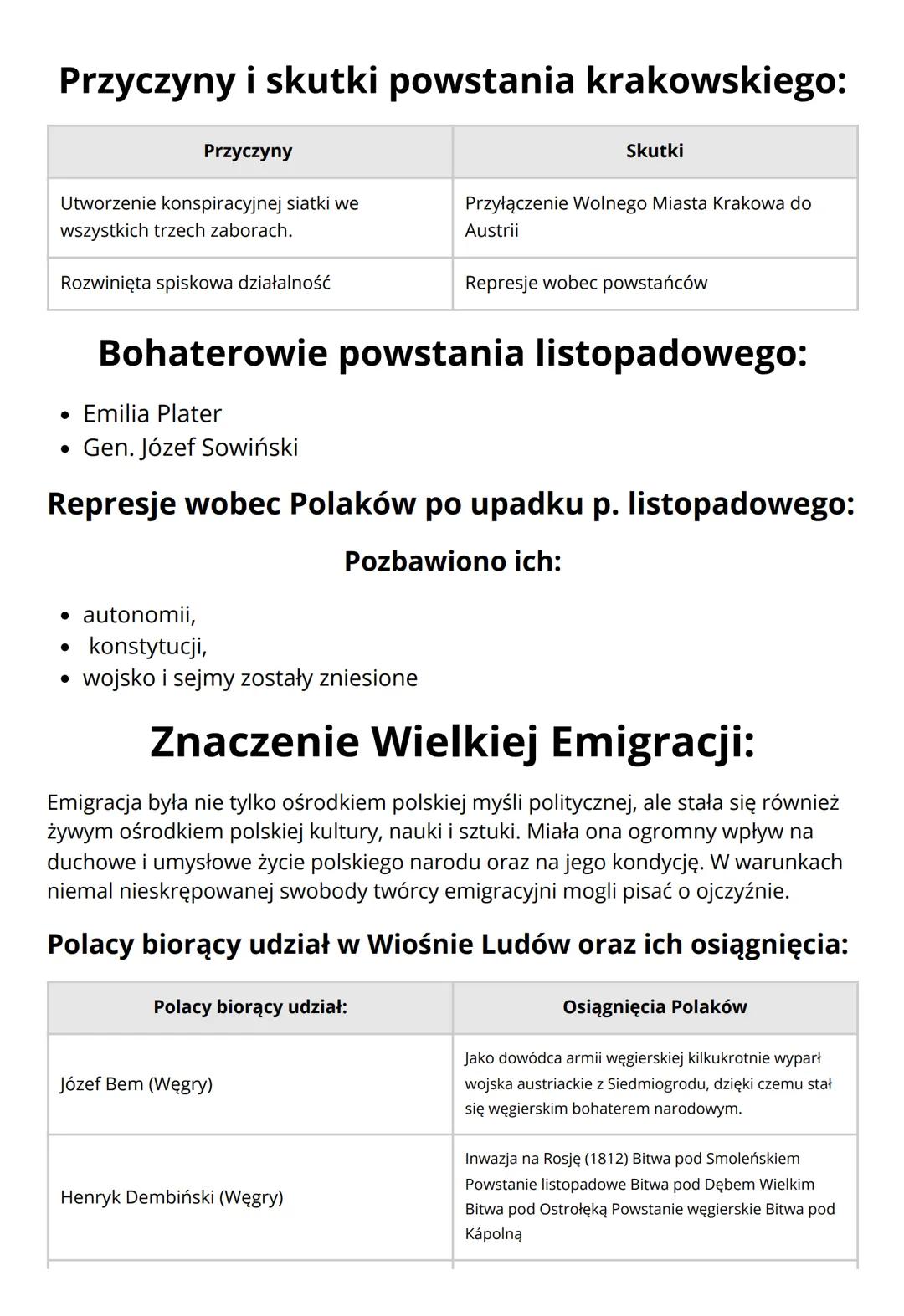 Historia praca klasowa. Dział 1.
Klasa VII
Daty
1814r.-1815r.
wybuchło w nocy z 29 na 30 listopada 1830,
a zakończyło się 21 października 18