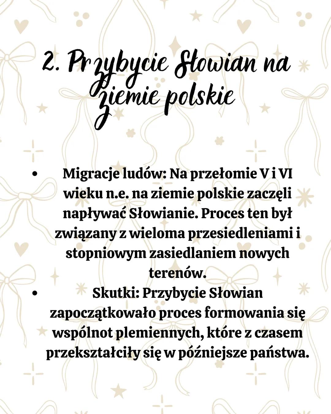# Początki państwa
## polskiego # 1. Najdawniejsze
osadnictwo na ziemiach
polskich

*   Archeologiczne ślady: Już w epoce
paleolitu i neolit