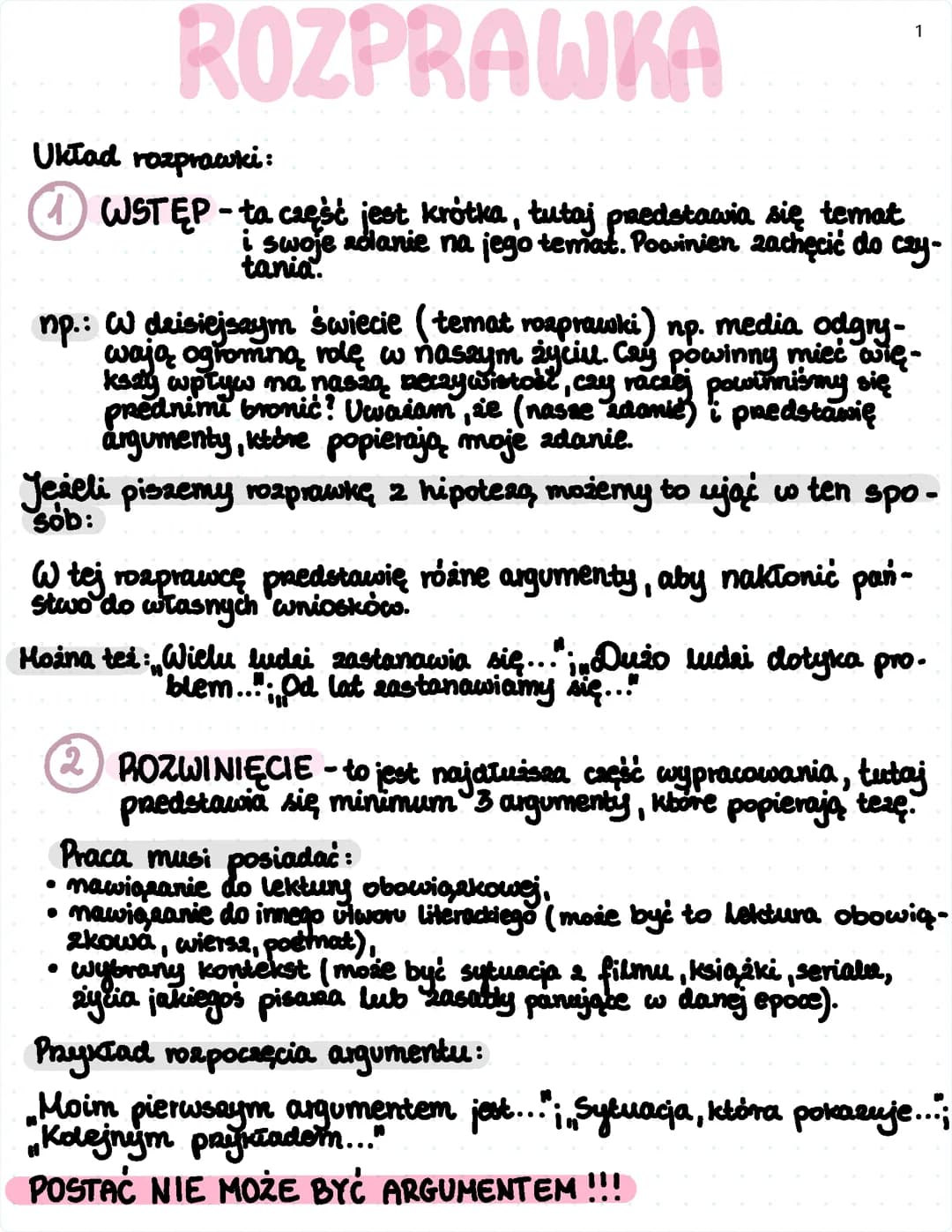 Rozprawka - j.polski