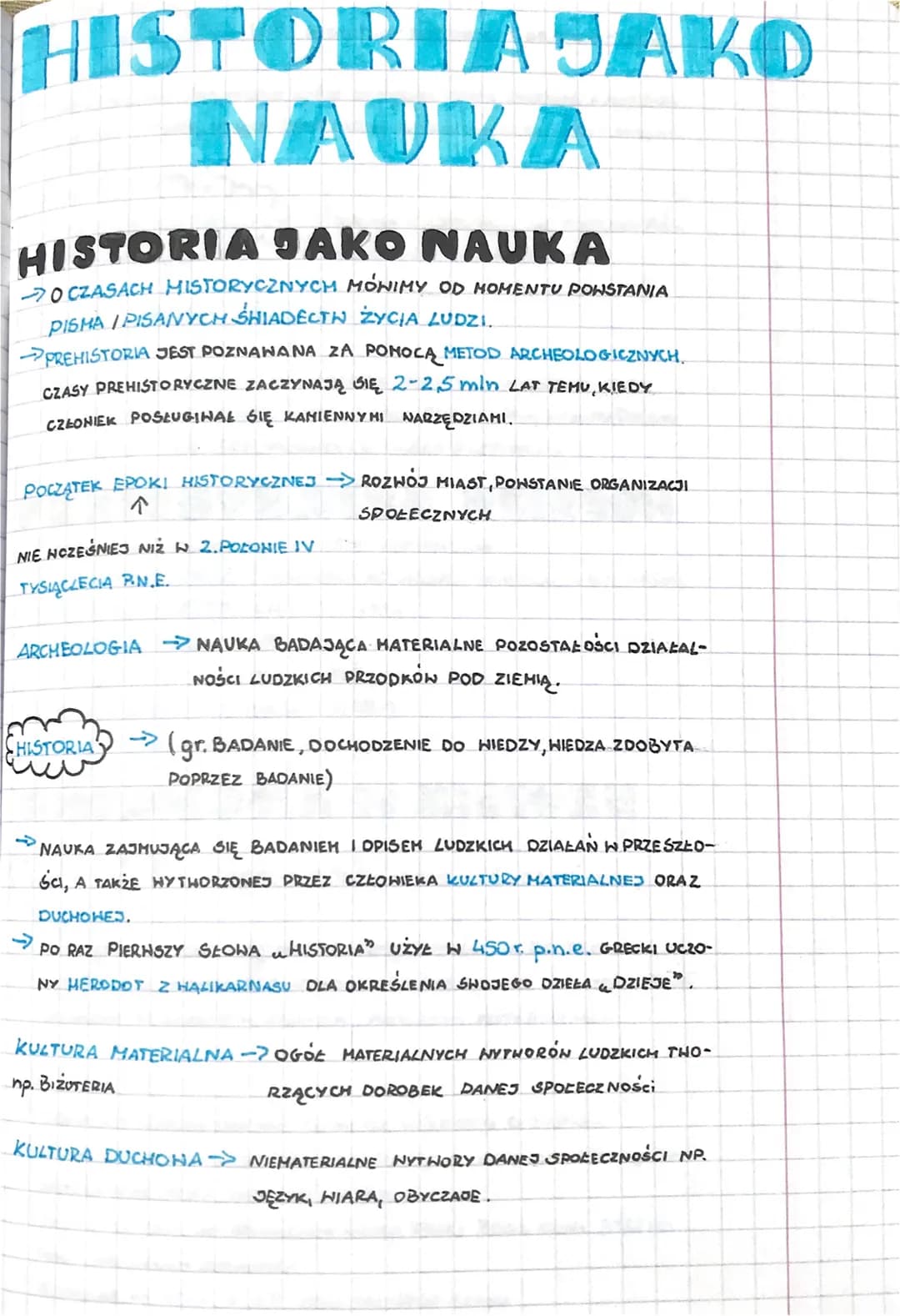 HISTORIA JAKO
NAUKA
HISTORIA JAKO NAUKA
70 CZASACH HISTORYCZNYCH MÓNIMY OD MOMENTU POWSTANIA
PISMA I PISANYCH SHIADECTW ŻYCIA LUDZI.
→PREHIS
