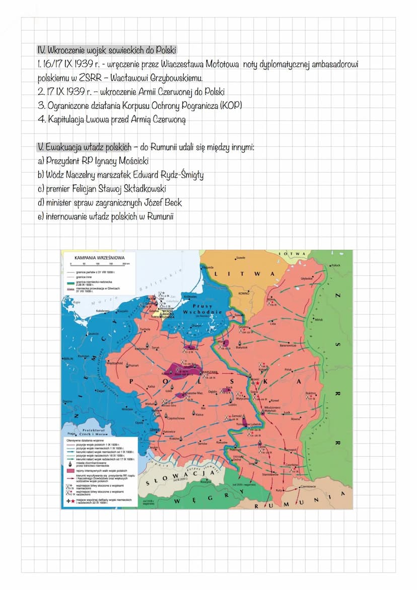 WOJNA OBRONNA POLSKI W 1939 ROKU
9-16 września
1939
5 października
1939
1 września 1939
agresja Niemiec na Polskę,
początek II wojny światow