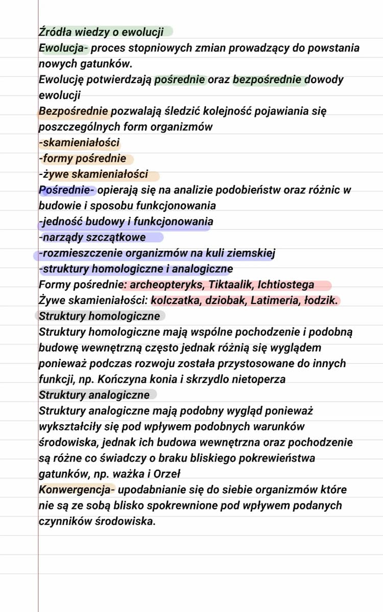 Know źródła wiedzy o ewolucji kl. 8 biologia  thumbnail
