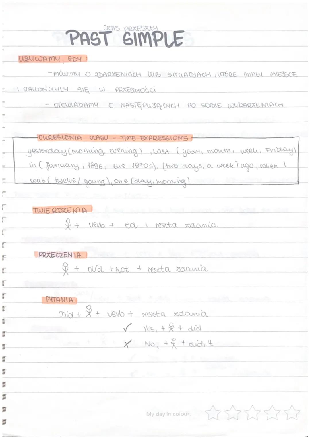 # OCAS TERAZNIEYSCY
## PRESENT SIMPLE

# UŻYWAMY, GDY:
- Mówimy o REGULARNIE POWTARZAJĄCYCH SIĘ CZYNNOŚCIACH
- PRZYTACZAJĄC FAKTY ORAZ OGÓLN