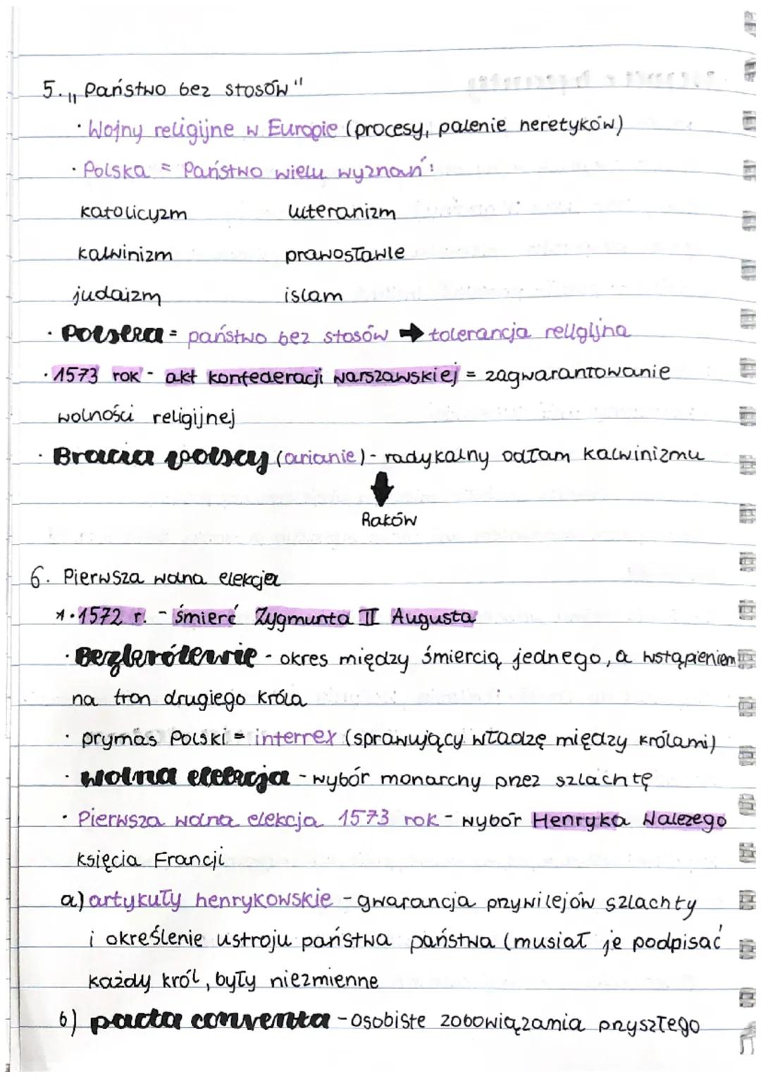 4. Demokracja sziácheckő
herb
7
rycerstwo szlachta od XV w. prawa i
posiadanie ziemi
I ODONIĄZKİ
prywileje
Hopotrądzenke prava szlachty najw