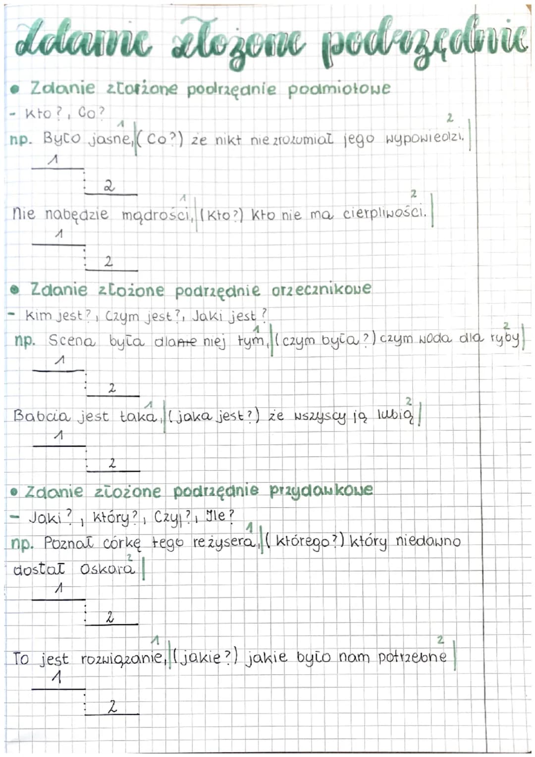 dolame elozone podozędnic
Zdanie ztorione poolrzędnie podmiotowe
kto?, Co?
A
np. Byto jasne, (Co?) ze nikt nie zrozumiał jego wypowiedzi.
^
