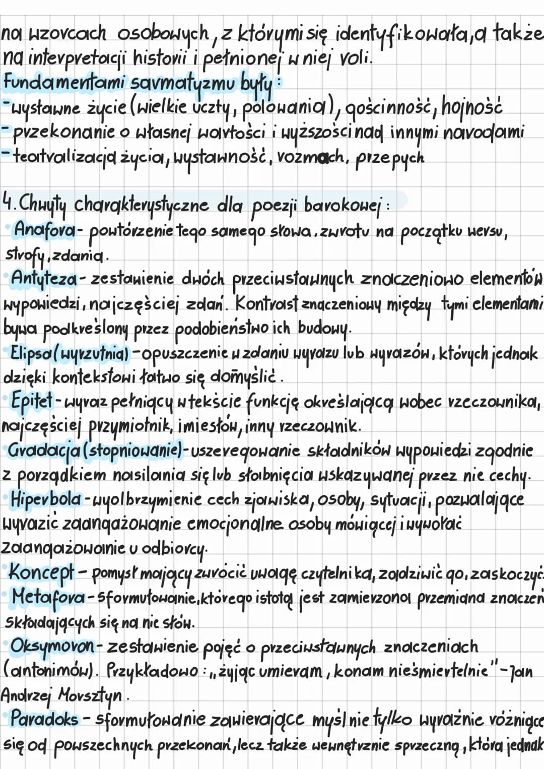 Barok
1. Ramy czasowe epoki:
-
Początek w Europie to schytek XVI w.
Rozkwit nastąpił w XVIII w.
Umowną datą kończącą epokę jest : 1764
(usta