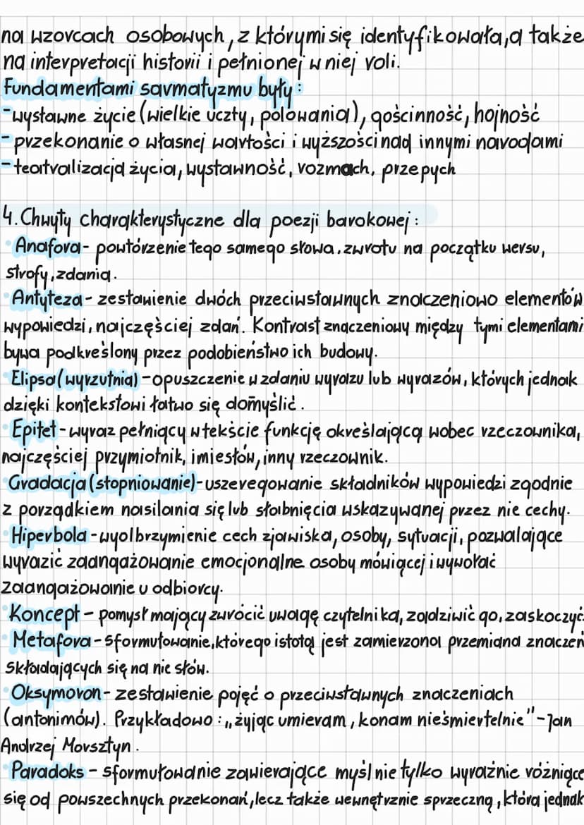 Barok
1. Ramy czasowe epoki:
-
Początek w Europie to schytek XVI w.
Rozkwit nastąpił w XVIII w.
Umowną datą kończącą epokę jest : 1764
(usta