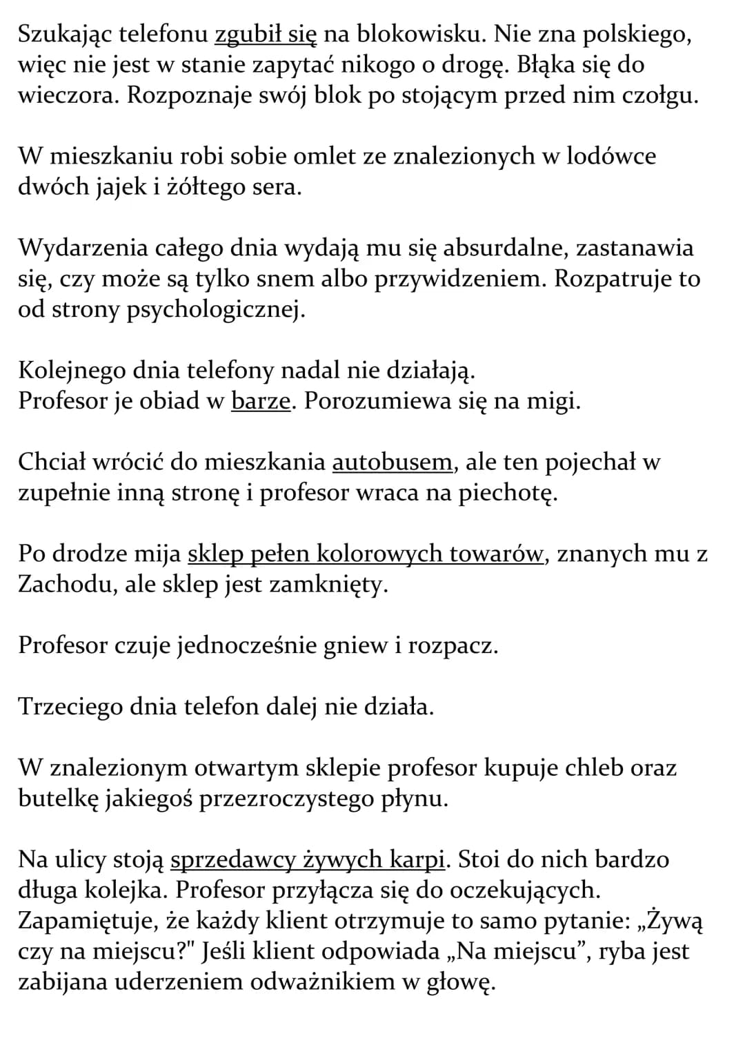 Profesor Andrews w
Warszawie streszczenie
Profesor Andrews, przedstawiciel znanej na Zachodzie szkoły
psychologicznej, przylatuje z Wielkiej