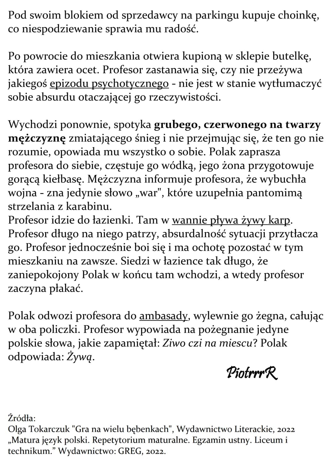 Profesor Andrews w
Warszawie streszczenie
Profesor Andrews, przedstawiciel znanej na Zachodzie szkoły
psychologicznej, przylatuje z Wielkiej
