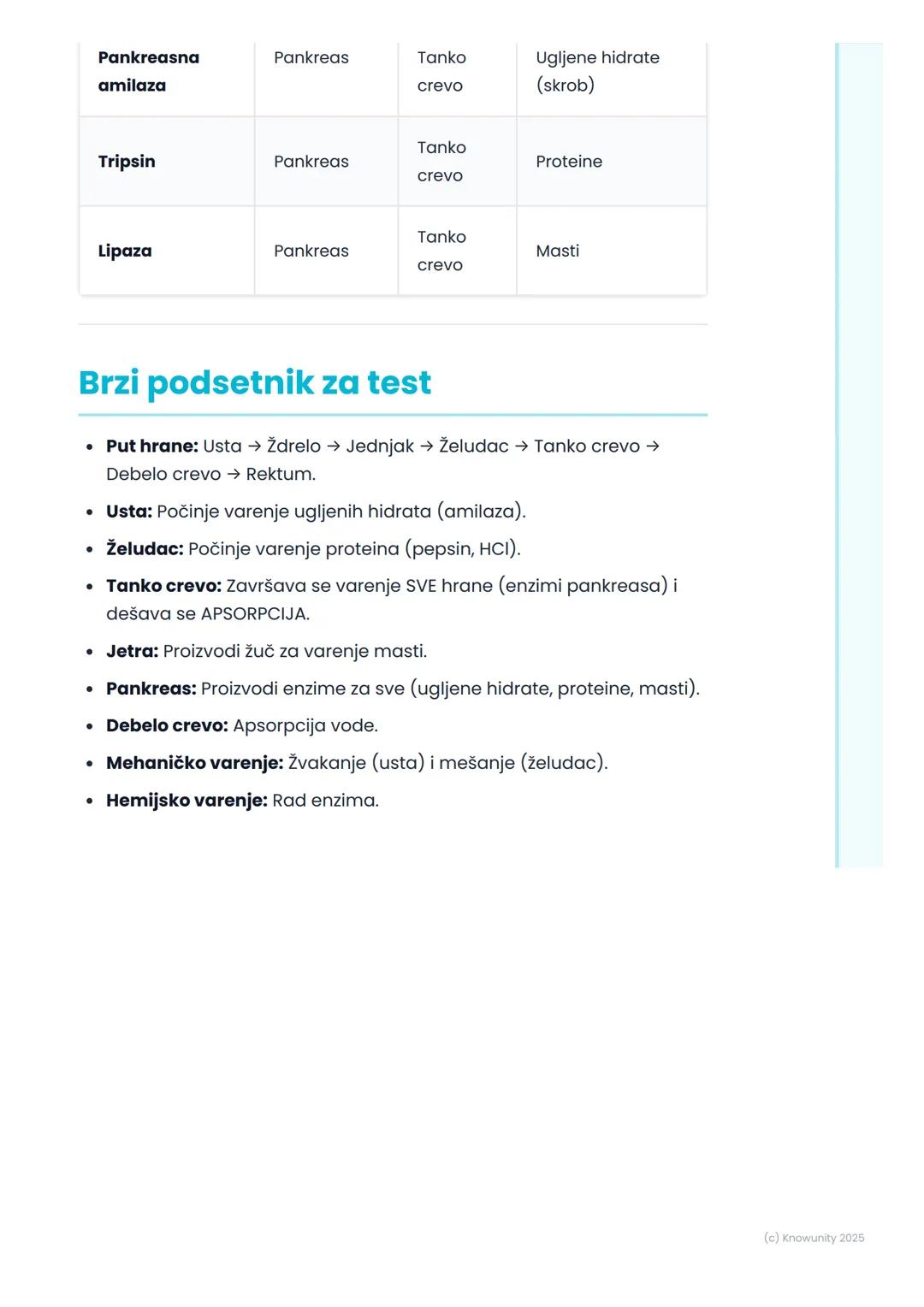 # Sistem za varenje

## Uvod u sistem za varenje

Sistem za varenje je grupa organa koji zajedno rade da bi razložili hranu
koju jedemo na m