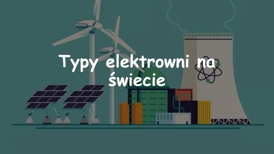 Typy elektrowni na świecie