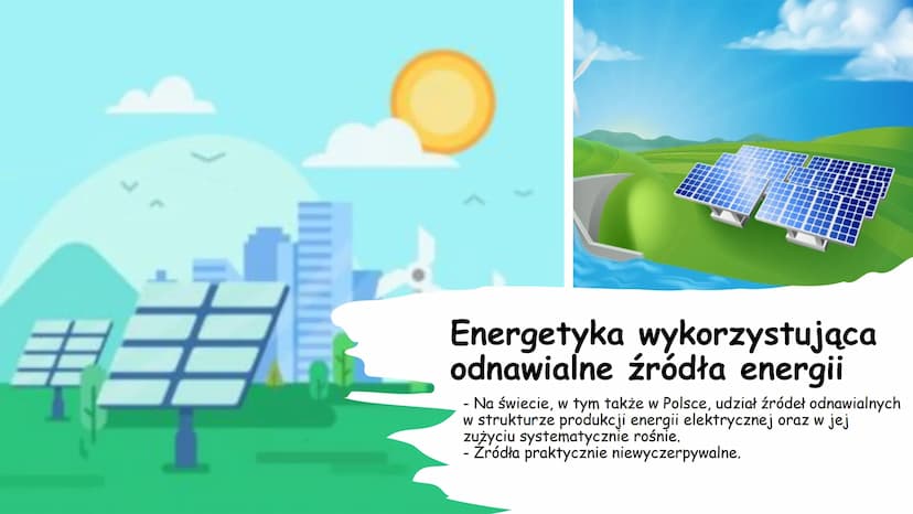 Typy elektrowni na
świecie ‒‒‒‒‒
Energetyka wykorzystująca
nieodnawialne źródła energii
- Prawie 75% energii elektrycznej na świecie
produku
