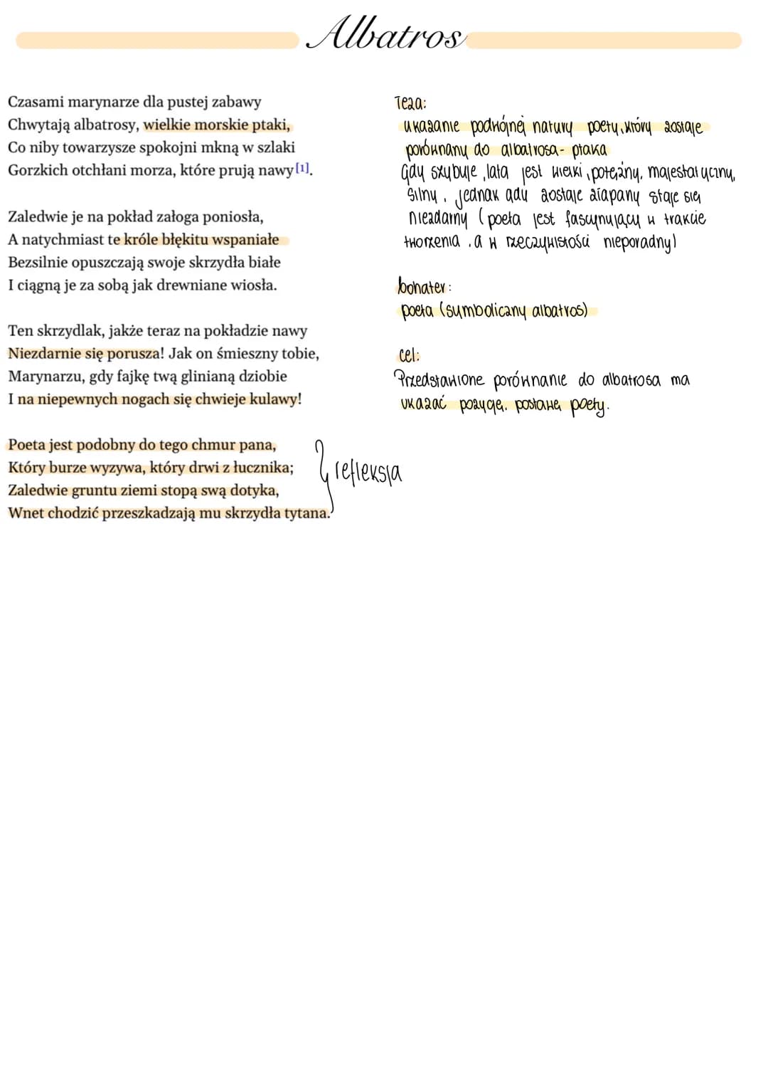 Padlina-Charles Baudelaire
Przypomnij sobie, cośmy widzieli, jedyna, - Wspomnienie
W ten letni tak piękny poranek:
U zakrętu leżała plugawa 
