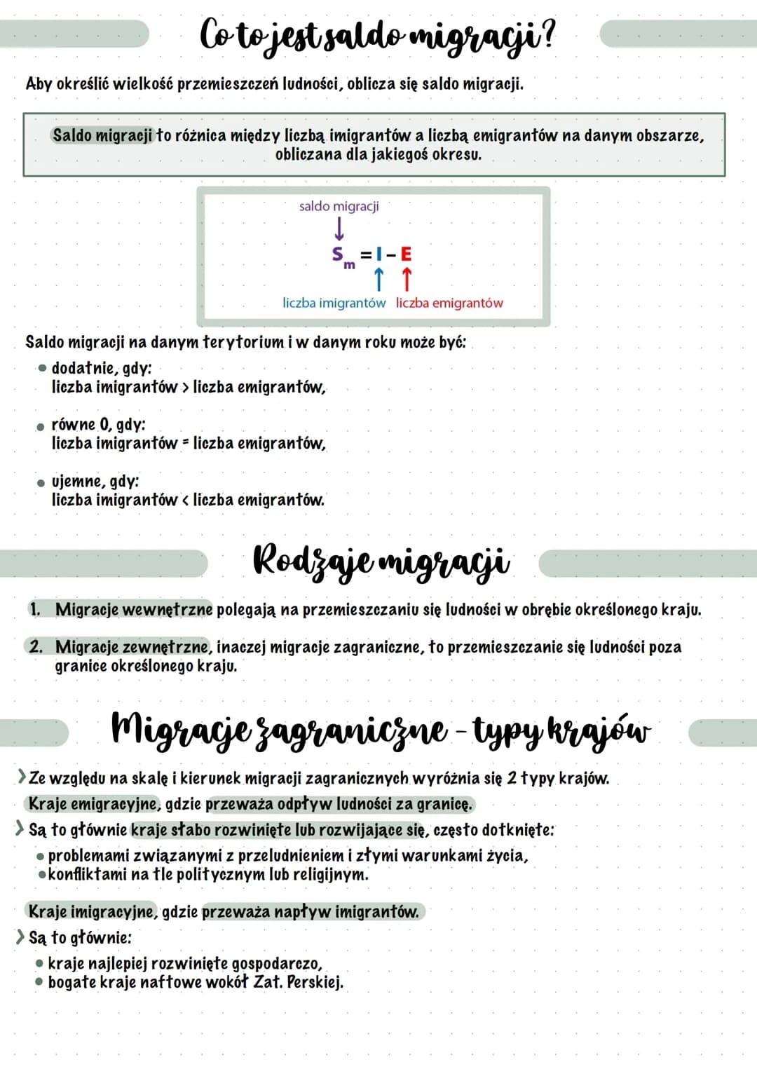 Migracje na świecie
Czym są migracje?
Migracje to przemieszczanie się ludzi po to, by na stałe lub na jakiś czas zmienić miejsce pobytu lub

