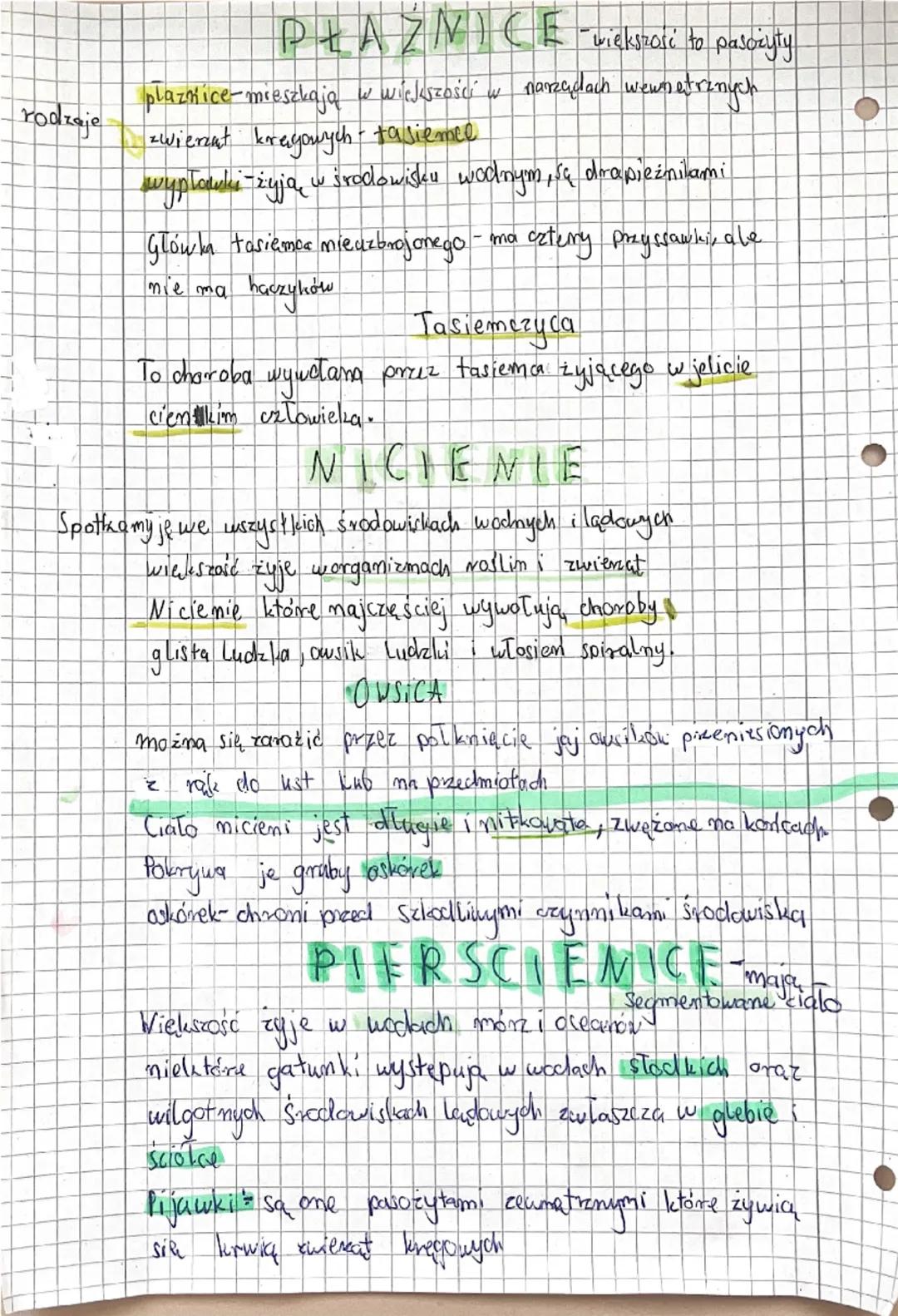 rodzaje
# PŁAŻNICE-większość to pasożyty

plaznice-mieszkają w wiekszości w narzędach wewnetrznych
zwierzat koreagowych tasiemce
wypławki ży
