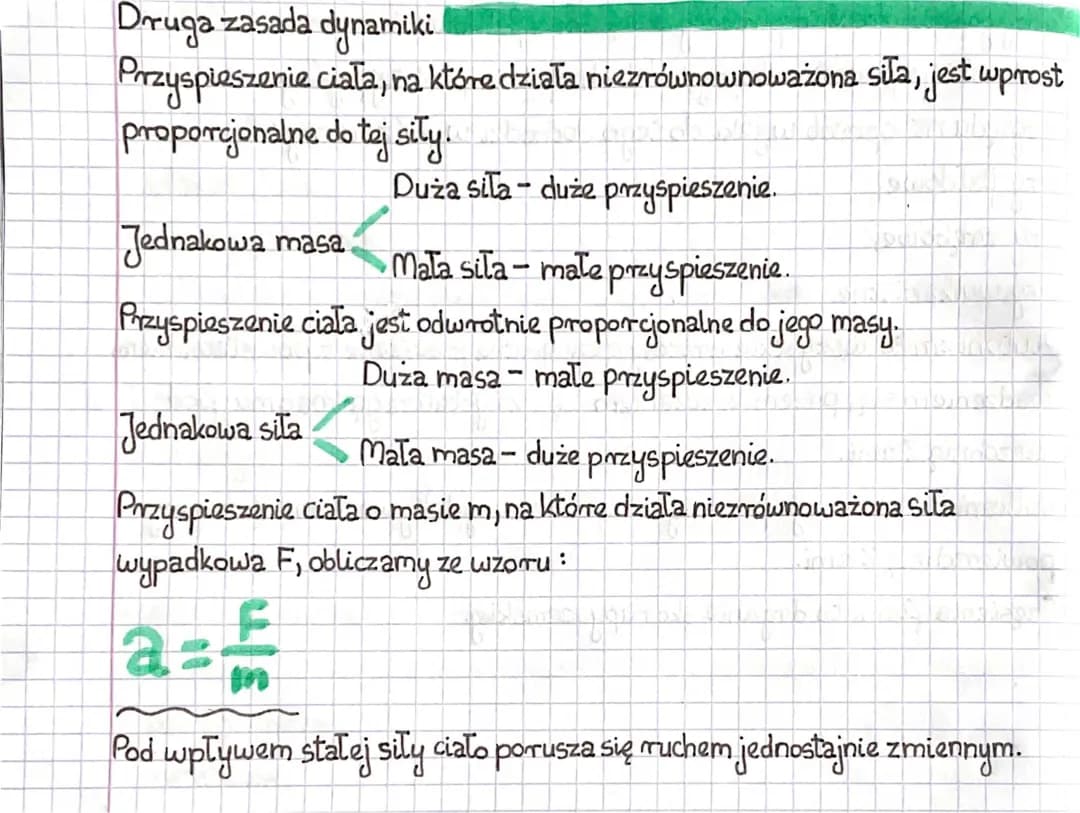 Druga zasada dynamiki