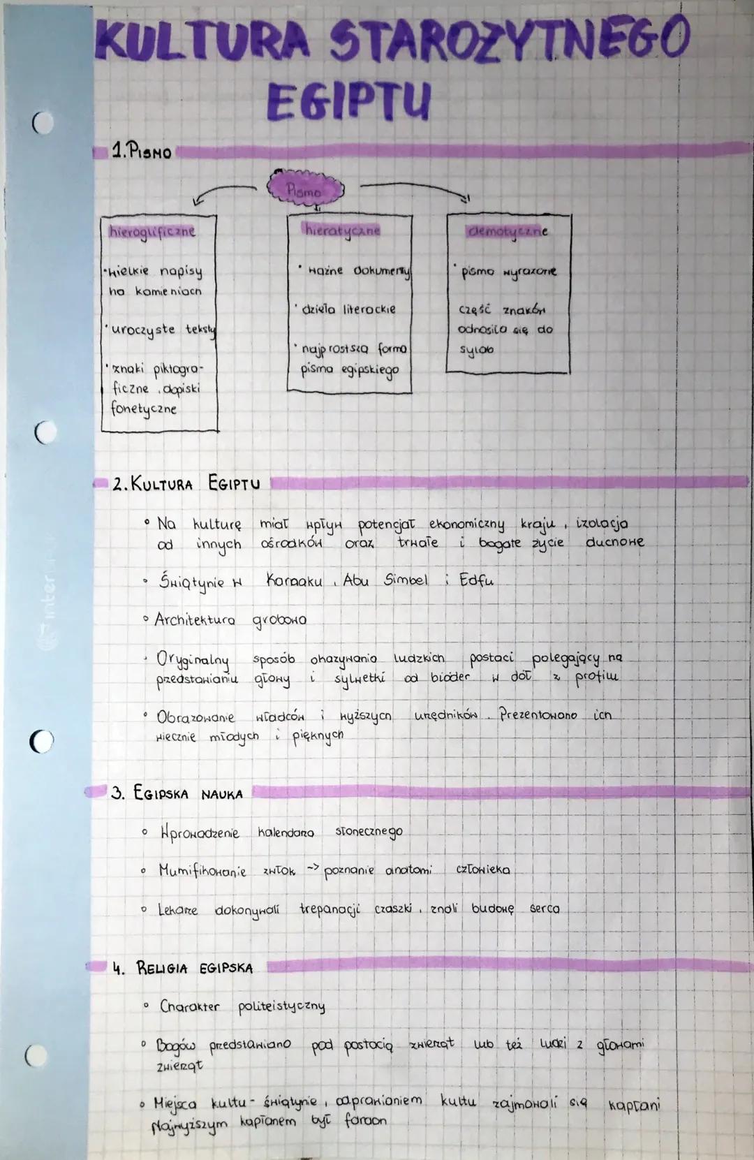 inter
O
KULTURA STAROZYTNEGO
1.PISMO
hieroglificzne
•Hielkie napisy
ha kamieniach
uroczyste teksty
znaki piktogra-
ficzne dopiski
fonetyczne