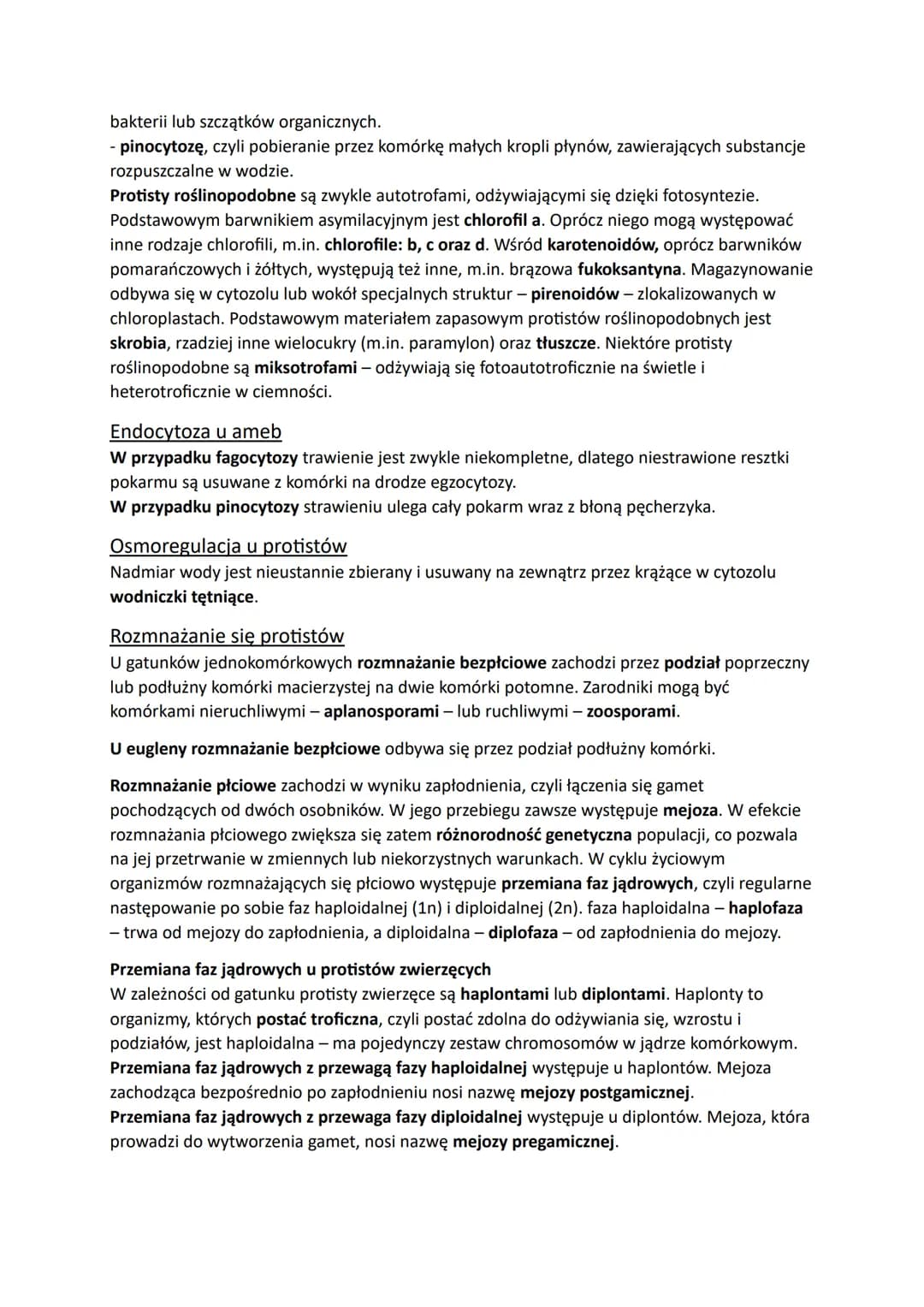 Protisty - proste organizmy eukariotyczne
Królestwo protistów jest taksonem parafiletycznym, pochodzącym od wspólnego przodka,
który jest ta
