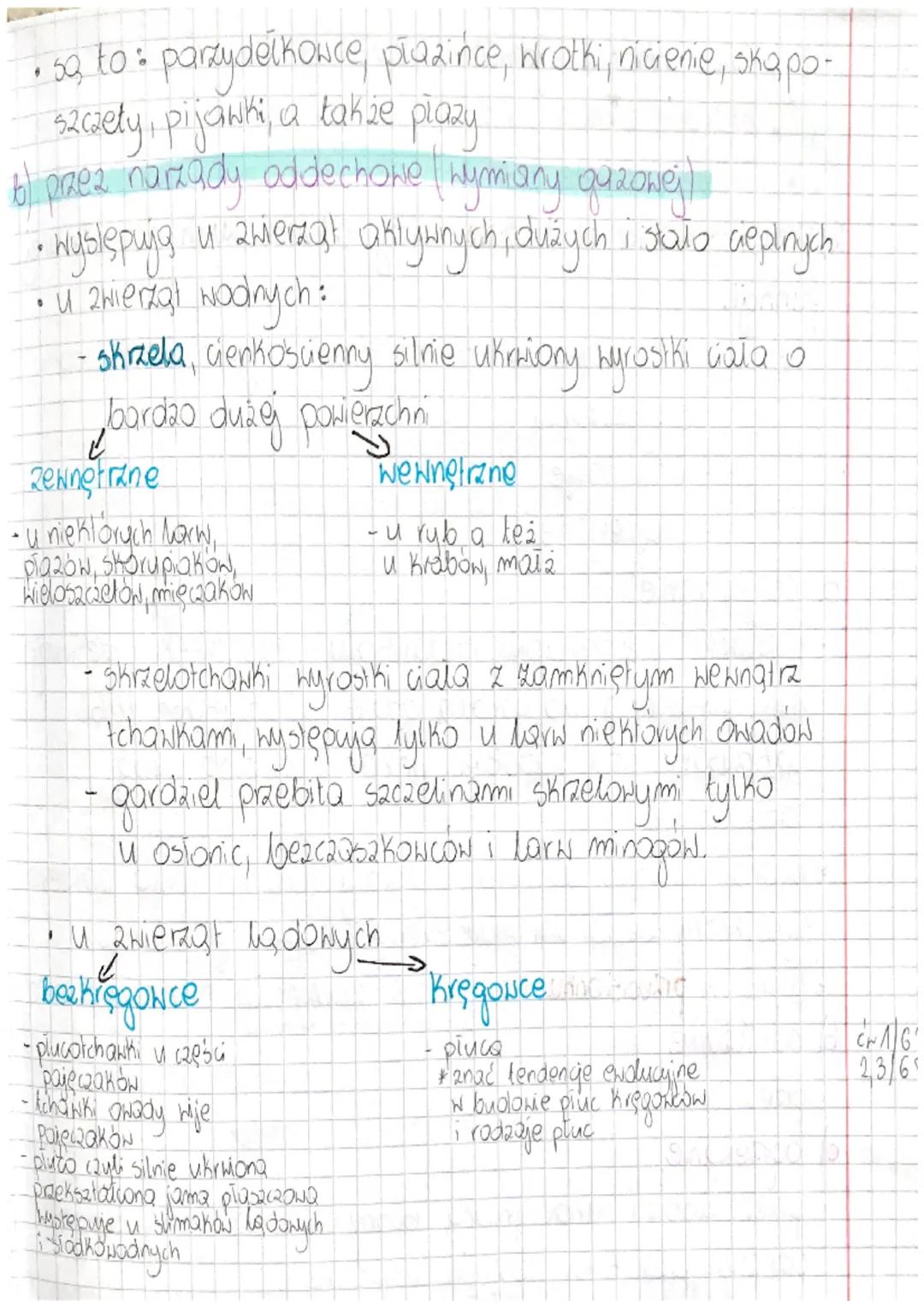 UKŁAD ODDECHOWY
Temat: UntAD ODDECHOWY U ZWIERZĄT.
1. Oddychanie komórkowe - powtorzy d definicje i rodzaje
2. Wymiana gazowa
P
jest to proc