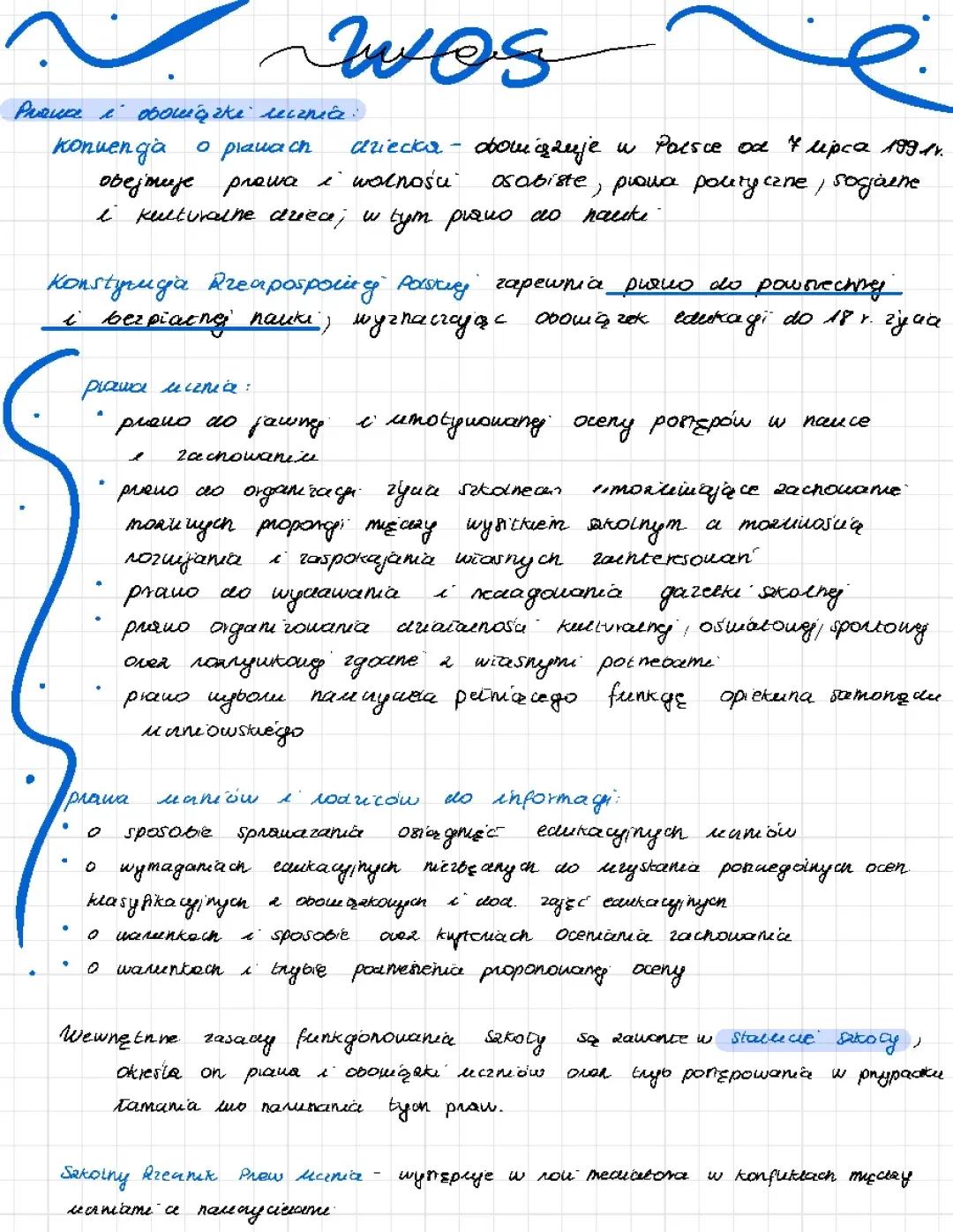 Prawa i obowiązki ucznia w Polsce i Unii Europejskiej