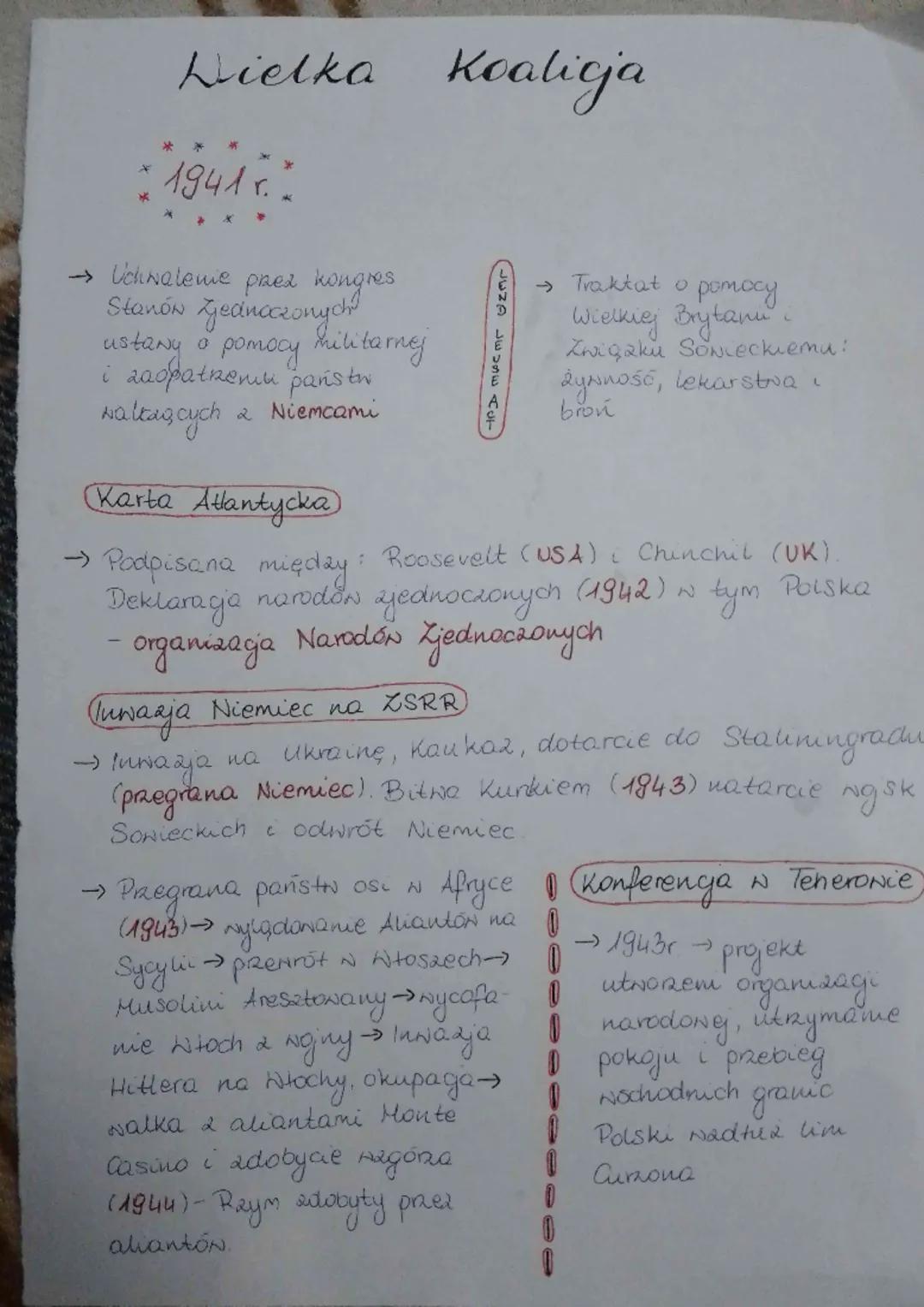 *
Wielka Koalicja
1941.
Uchwalenie
przez kongres
Stanów Zjednoczonych?
ustany a pomocy
i zaopatrzeniu państw
Naltag cych
2 Niemcami
hilitarn
