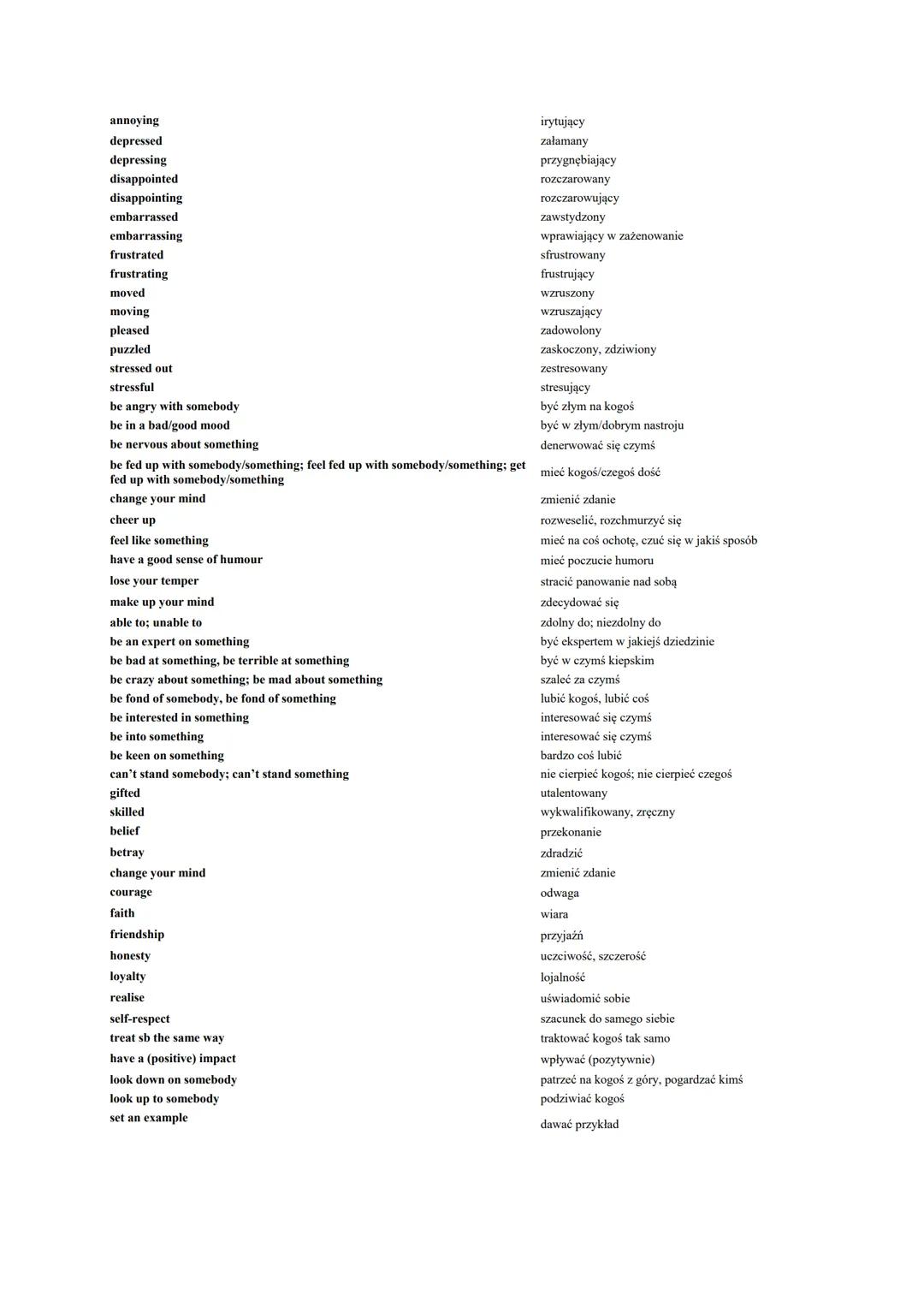 VOCABULARY UNIT 1 - CZŁOWIEK
married
occupation
single
widow
widower
adolescent
adult
at the age of
childhood
elderly
grow older
grow up
gro