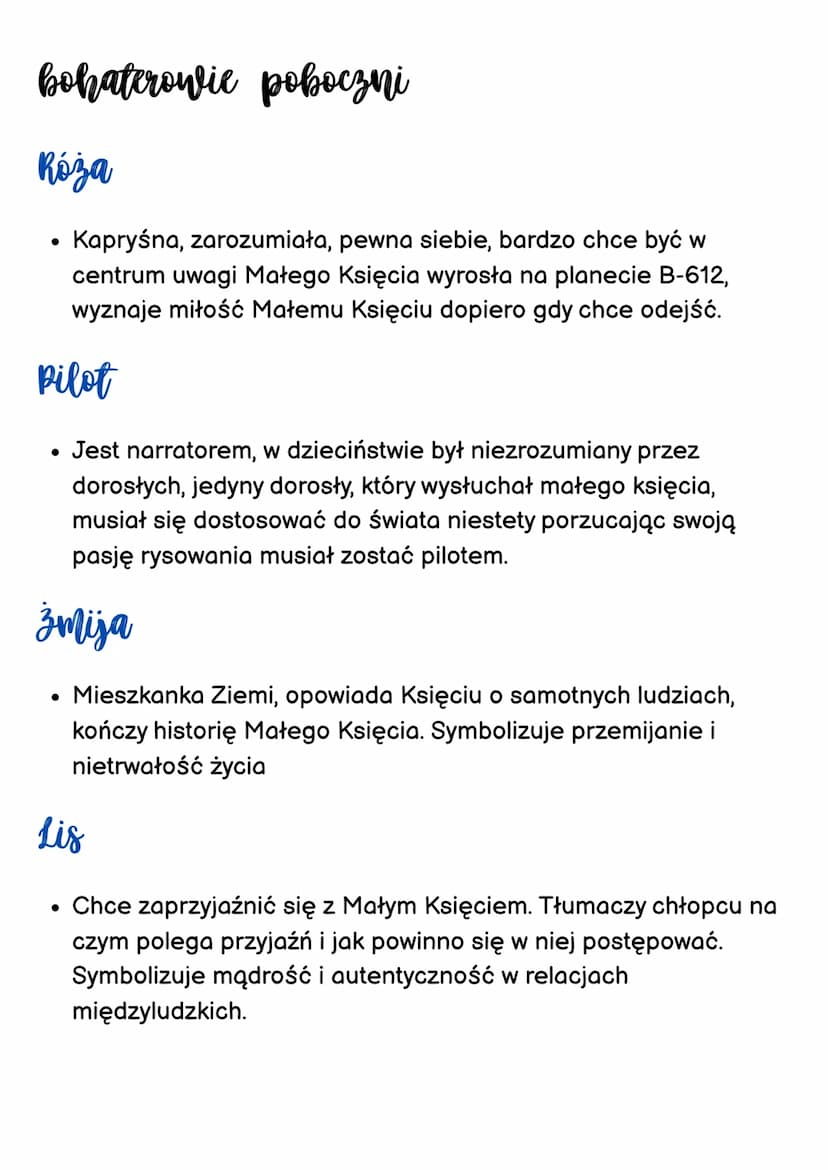 Mały książe
Antonie de Saint-Exupery
czas i miejsce akcji
Akcja utworu rozgrywa się na Saharze w ciągu ośmiu dni-
rozpoczyna się w momencie 