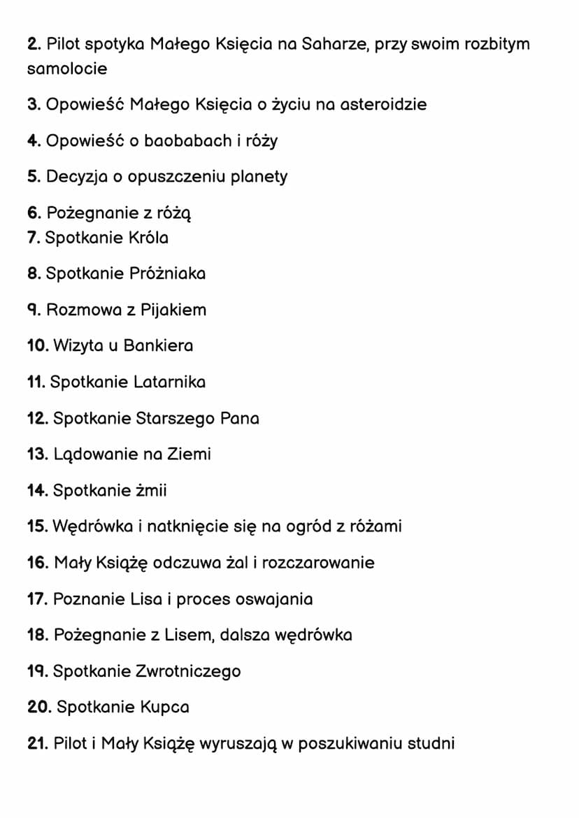 Mały książe
Antonie de Saint-Exupery
czas i miejsce akcji
Akcja utworu rozgrywa się na Saharze w ciągu ośmiu dni-
rozpoczyna się w momencie 