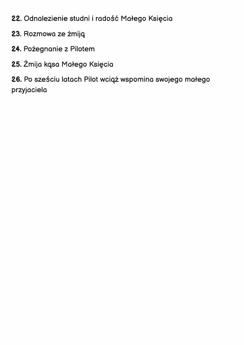 Mały książe
Antonie de Saint-Exupery
czas i miejsce akcji
Akcja utworu rozgrywa się na Saharze w ciągu ośmiu dni-
rozpoczyna się w momencie 