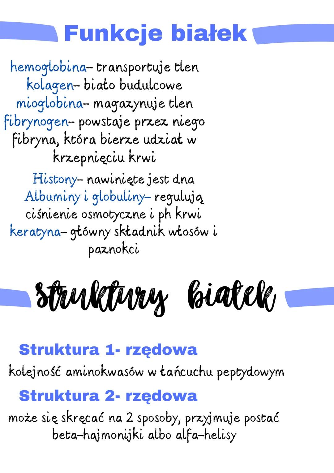 # Aminokwasy

Grupa karboksylowa ma charakter kwasowy, co oznacza, że może oddawać
proton (H+). Grupa aminowa ma charakter zasadowy, co ozna