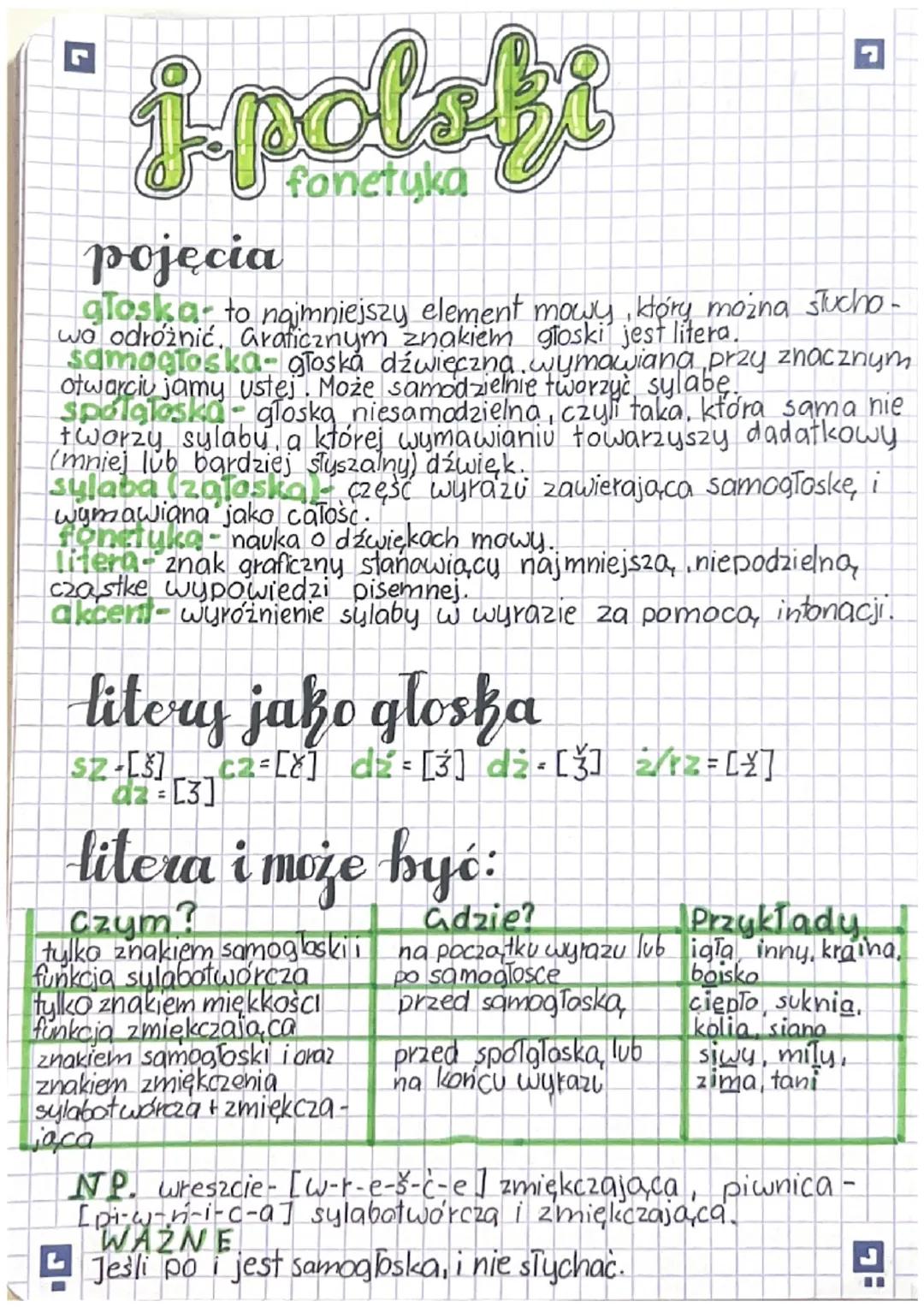 # j-polski
fonetyka

## pojęcia

głoska to najmniejszy element mowy, który można słucho-
wo odróżnić, Graficznym znakiem głoski jest litera.