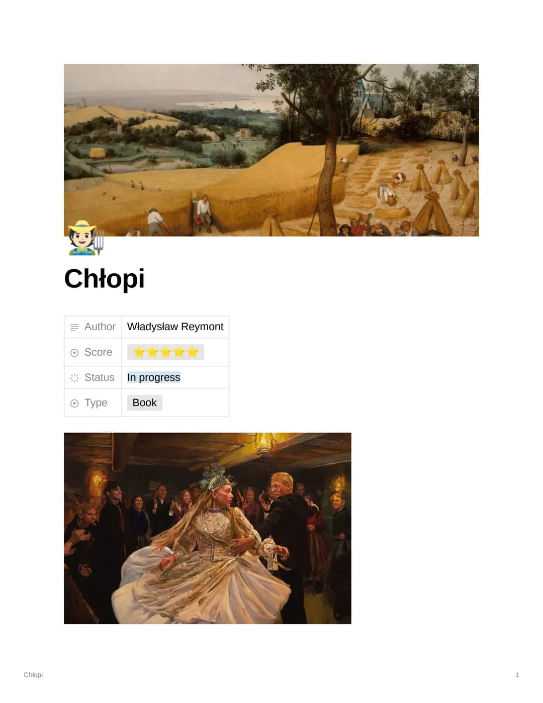 "Chłopi" Władysław Reymont