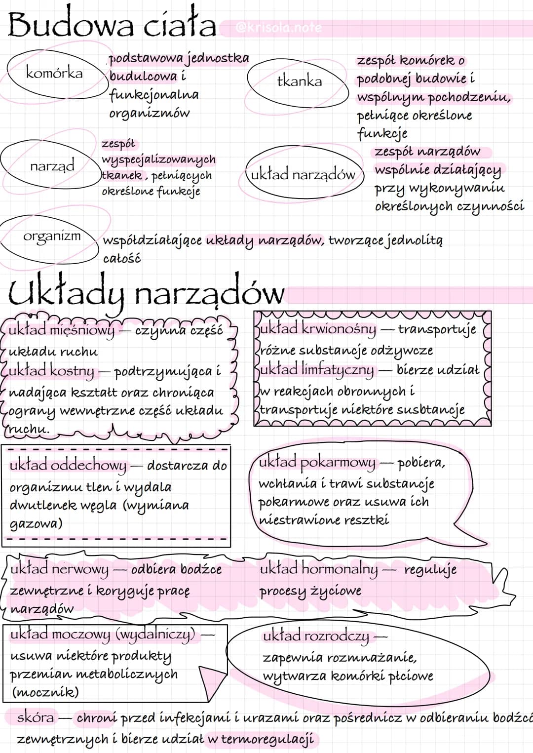 Homeostaza
@krisola-note
Jest to zdolność utrzymywania parametrów życiowych w równowadze przez
mechanizmy homeostatyczne.
Homeostaza jest st