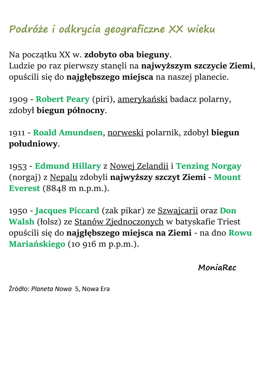 Pierwsze podróże
geograficzne
Wielkie odkrycia geograficzne
Wikingowie zamieszkiwali Półwysep Skandynawski. W X w.,
przez Ocean Atlantycki, 