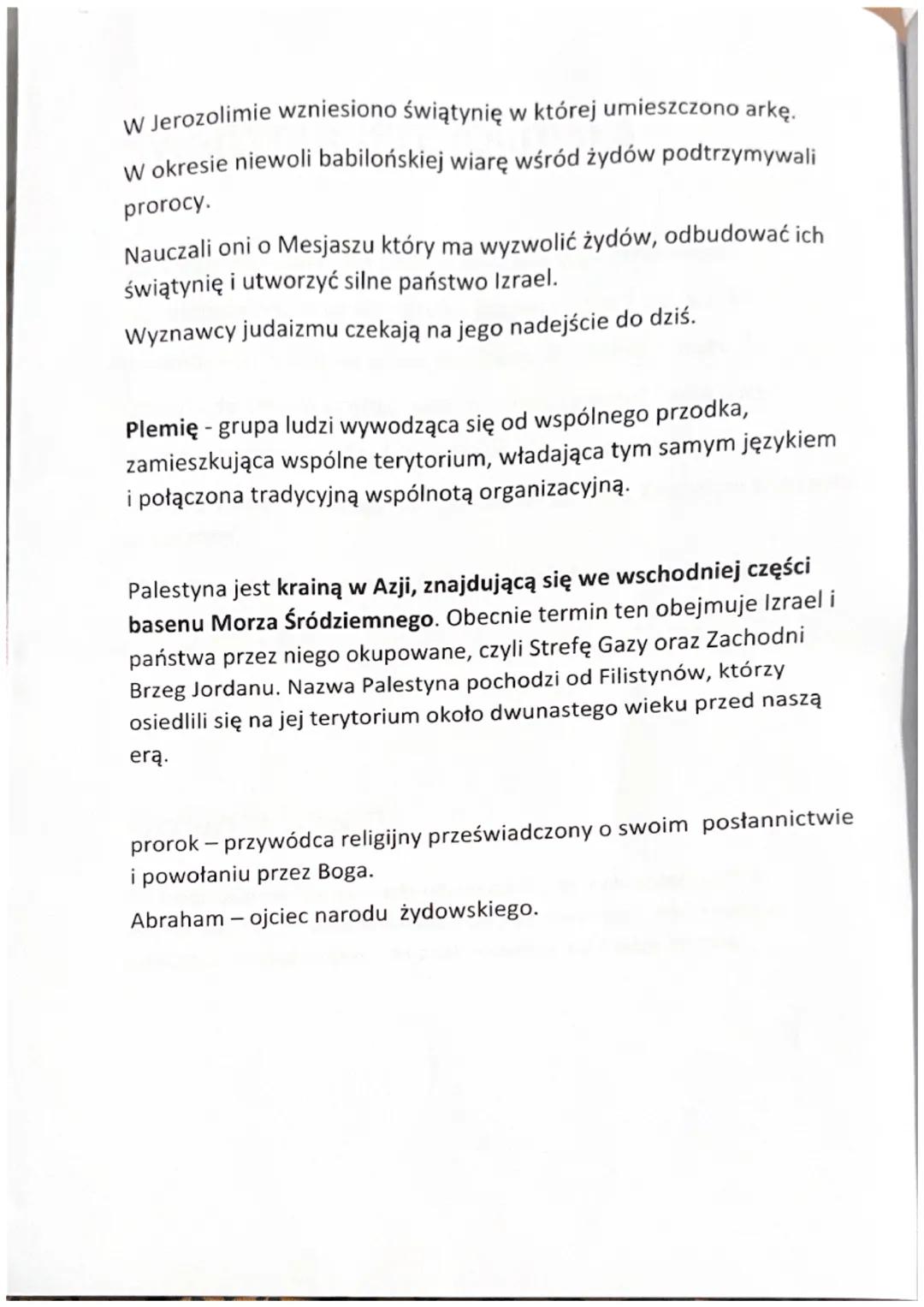 W starożytnym Izraelu
Najważniejsze dzieje Izraelitów, nazywanymi Żydami, nie są dobrze
znane.
Opisane są bardzo ogólnie w Biblii.
Badacze u