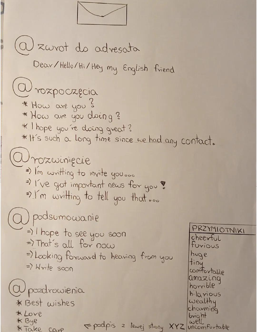 Pisanie emaila po angielsku