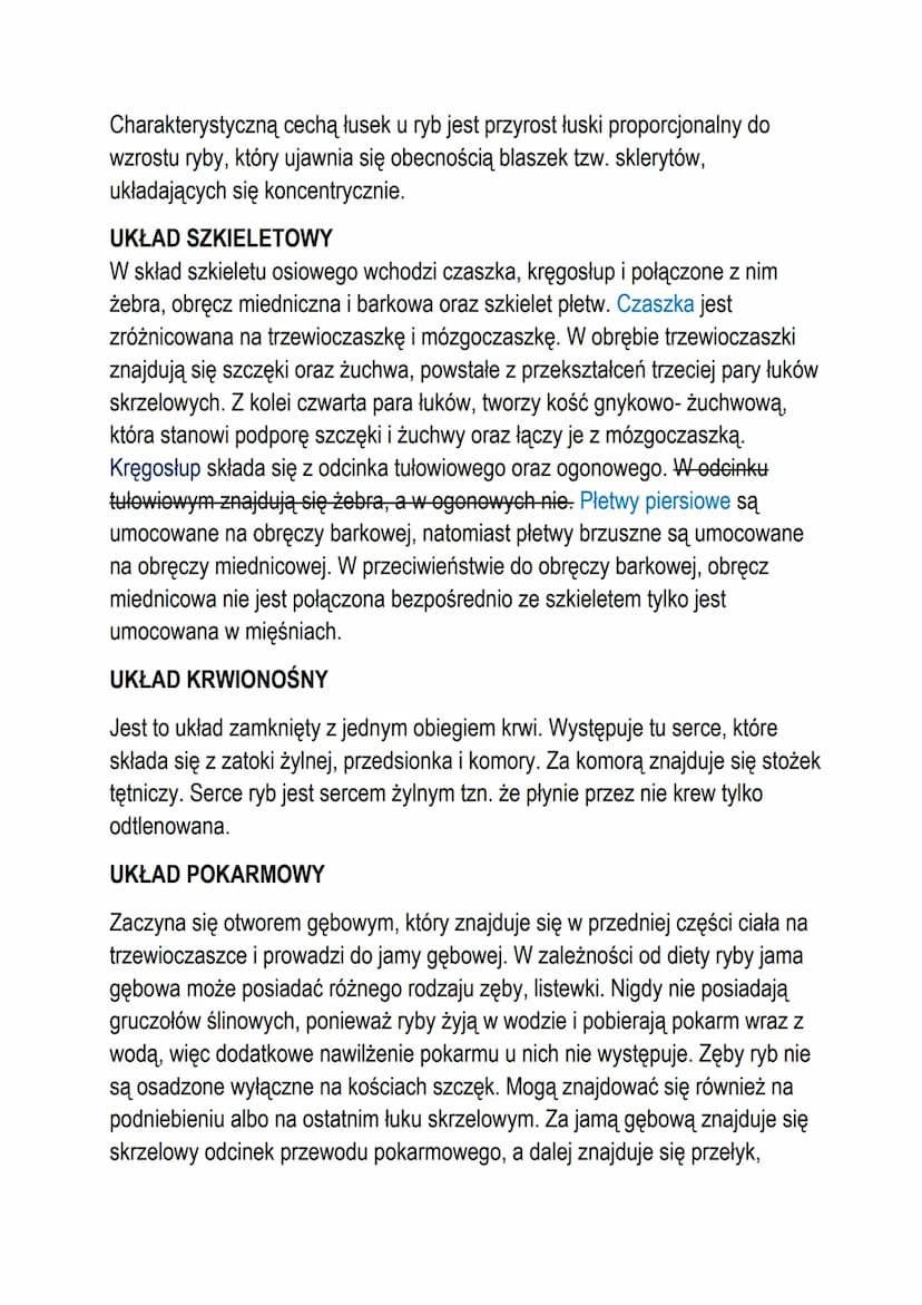 T: Ryby - żuchwowce pierwotnie wodne.
Ryby są one podstawą funkcjonowania ekosystemów wodnych, ryby są tam
drapieżnikami, regulują ilość oso