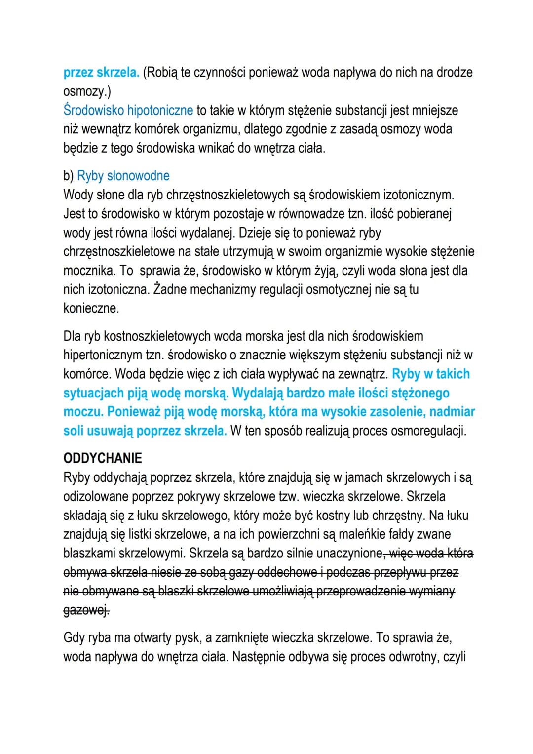 T: Ryby - żuchwowce pierwotnie wodne.
Ryby są one podstawą funkcjonowania ekosystemów wodnych, ryby są tam
drapieżnikami, regulują ilość oso