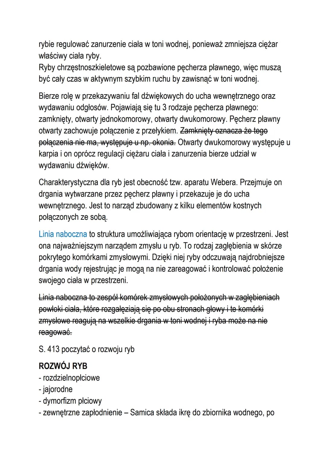 T: Ryby - żuchwowce pierwotnie wodne.
Ryby są one podstawą funkcjonowania ekosystemów wodnych, ryby są tam
drapieżnikami, regulują ilość oso