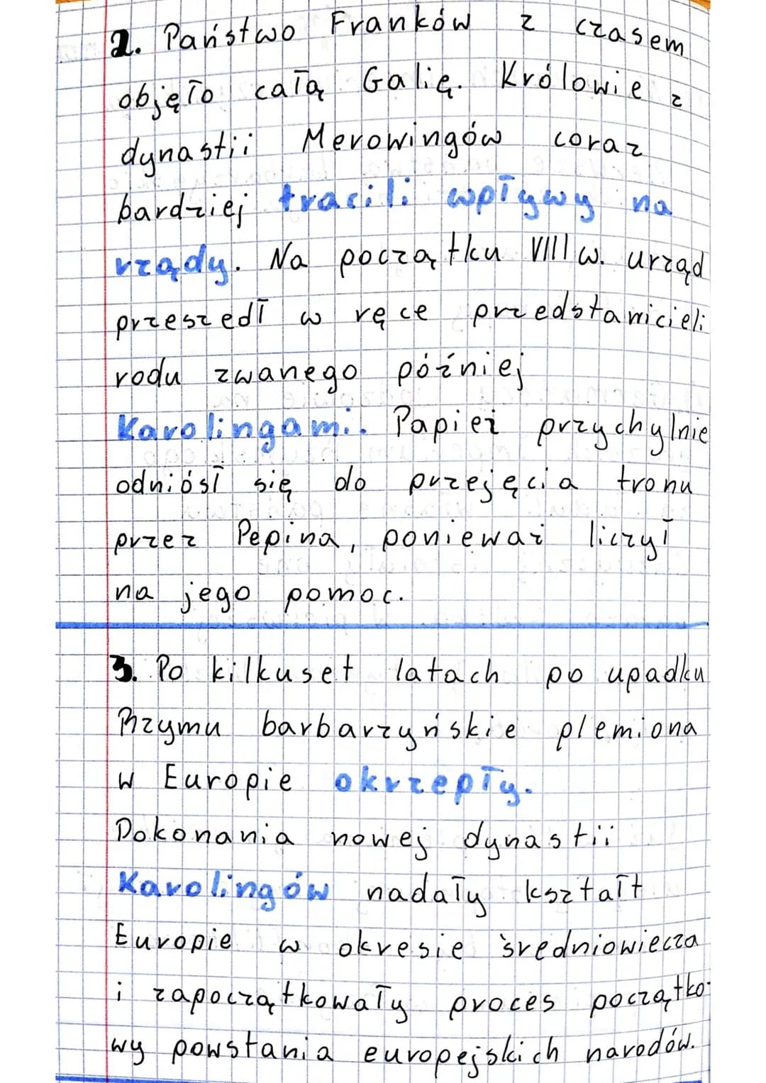 lelicja
S: Na gruzach imperium rzymskiego.
1. Pierwsze państwa barbarzyńskie
i ich chrystianizacja.
1. Rządy karolingów
3. Swit Europy
19.01