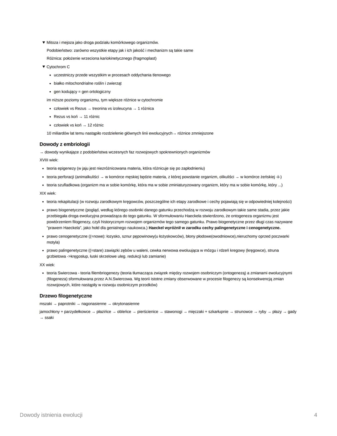 B
Dowody istnienia ewolucji
Week
✔ Files
Column
Unit/Module
Ewolucja biologiczna = proces stopniowych i nieodwracalnych zmian grup organizmó