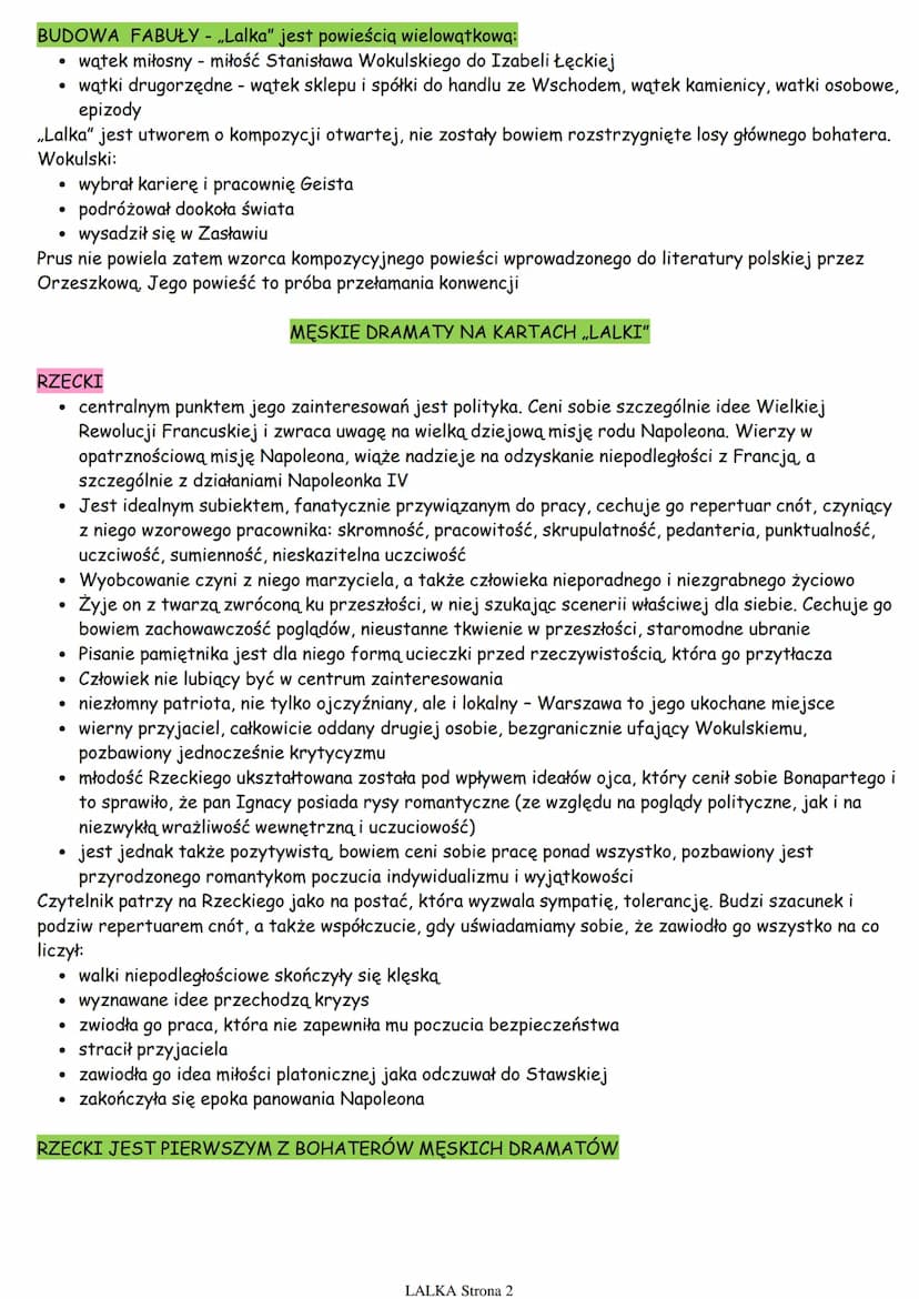 ●
GENEZA UTWORU
Tekst był pisany latem 1887 roku, a 29 września tego roku rozpoczyna się jego druk w „Kurierze
Codziennym". Powieść drukowan