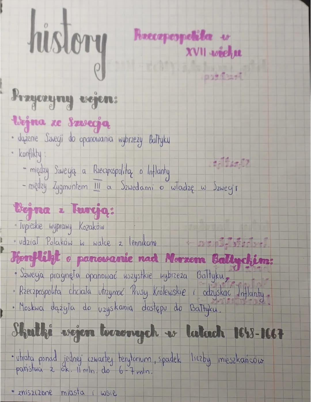 Historia klasa 6 Rzeczpispolita w 17 wieku