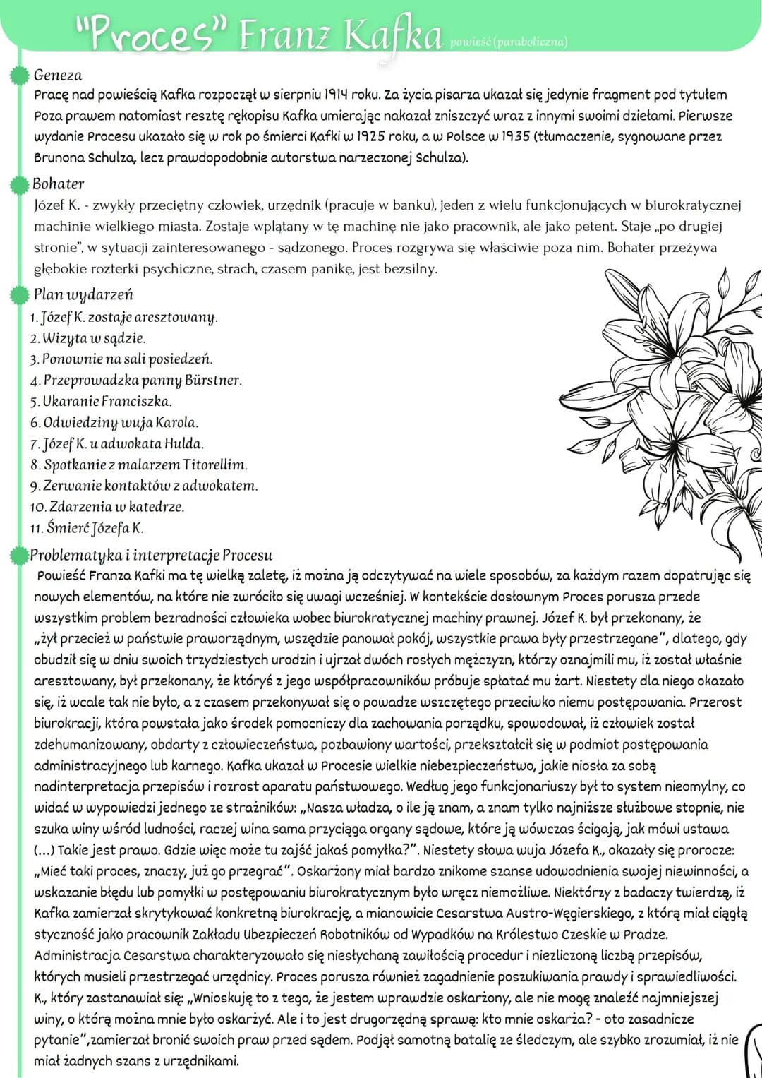 "Proces" Franz Kafka