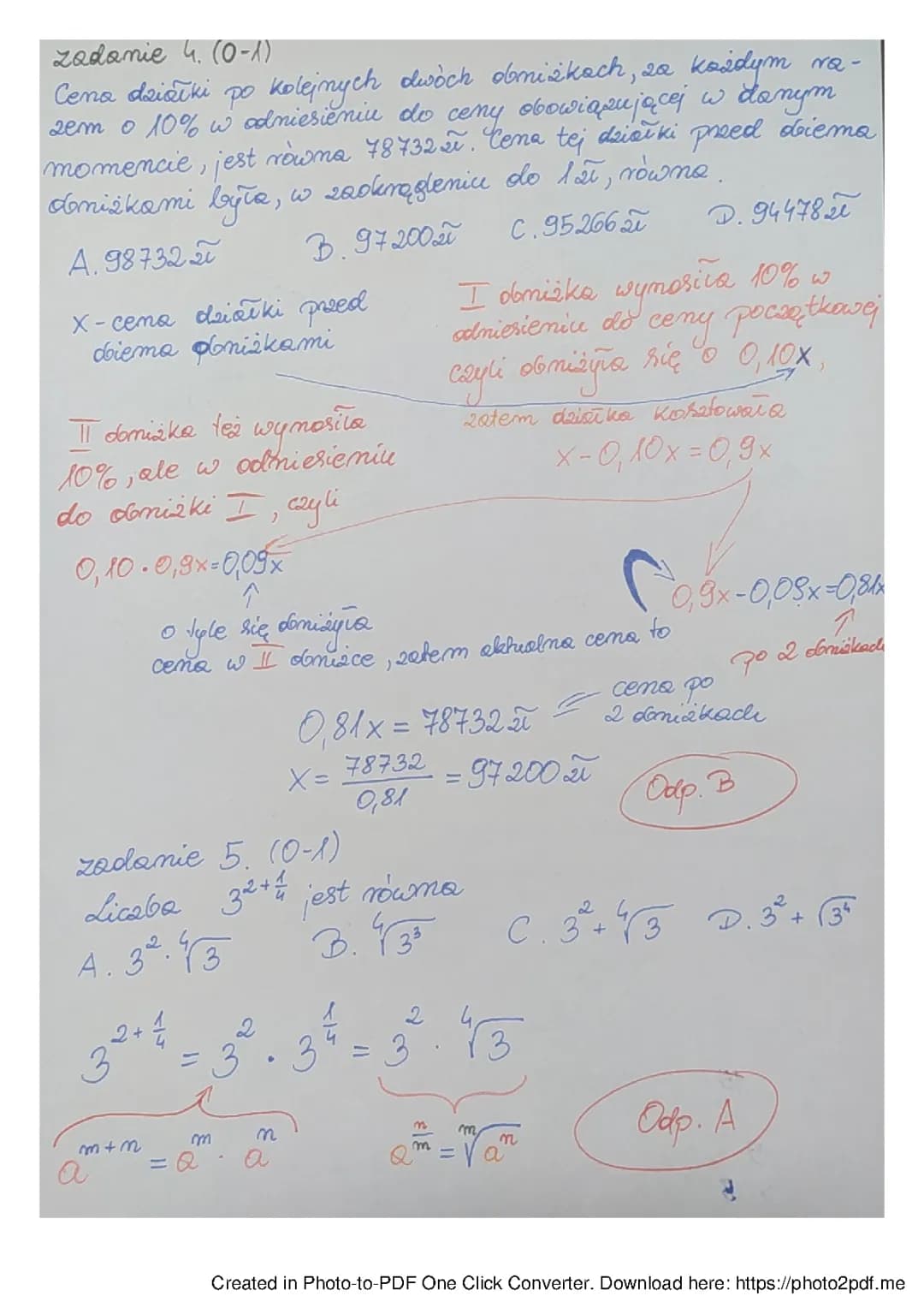 Matura Matematyka 2022: Odpowiedzi i Zadania PDF